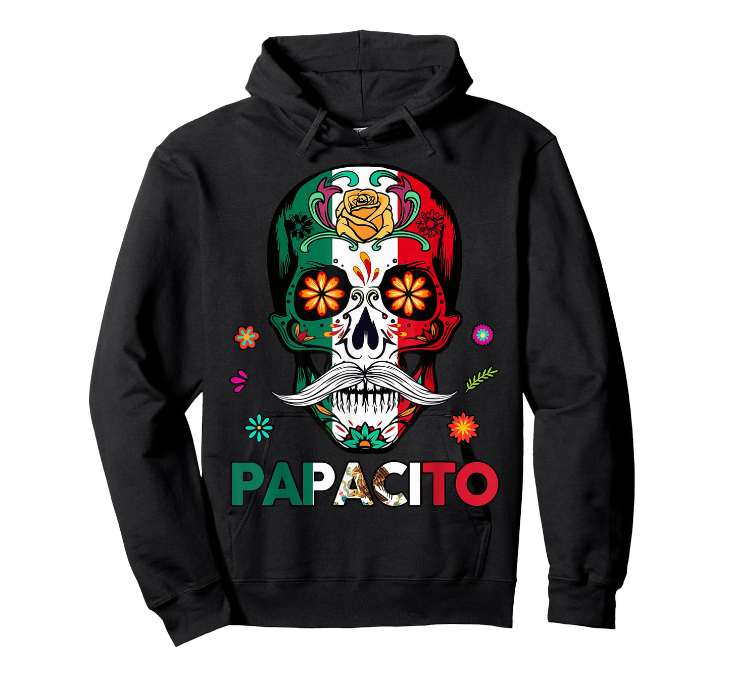 Hispanic Heritage Month Mexico Dad Papacito Mexican Flag Men T-Shirt
