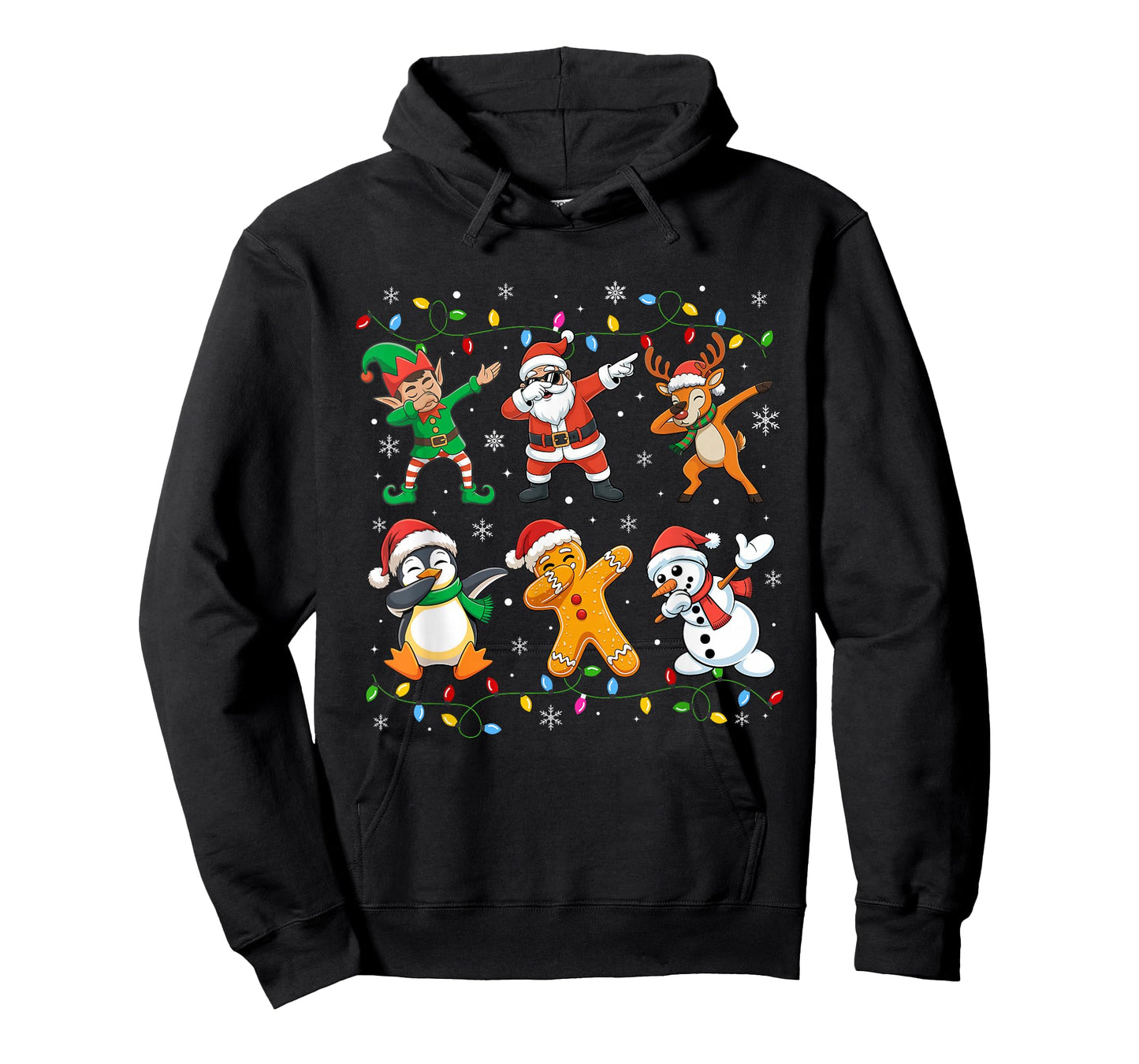 Dabbing Santa Elf Friends Christmas Boys Girls Men Xmas T-Shirt