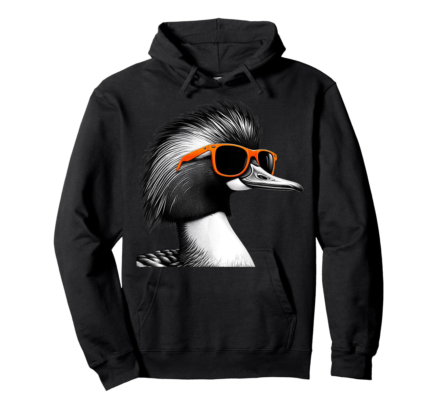 Cool Merganser Bird Wearing Sunglasses Graphic Art T-Shirt
