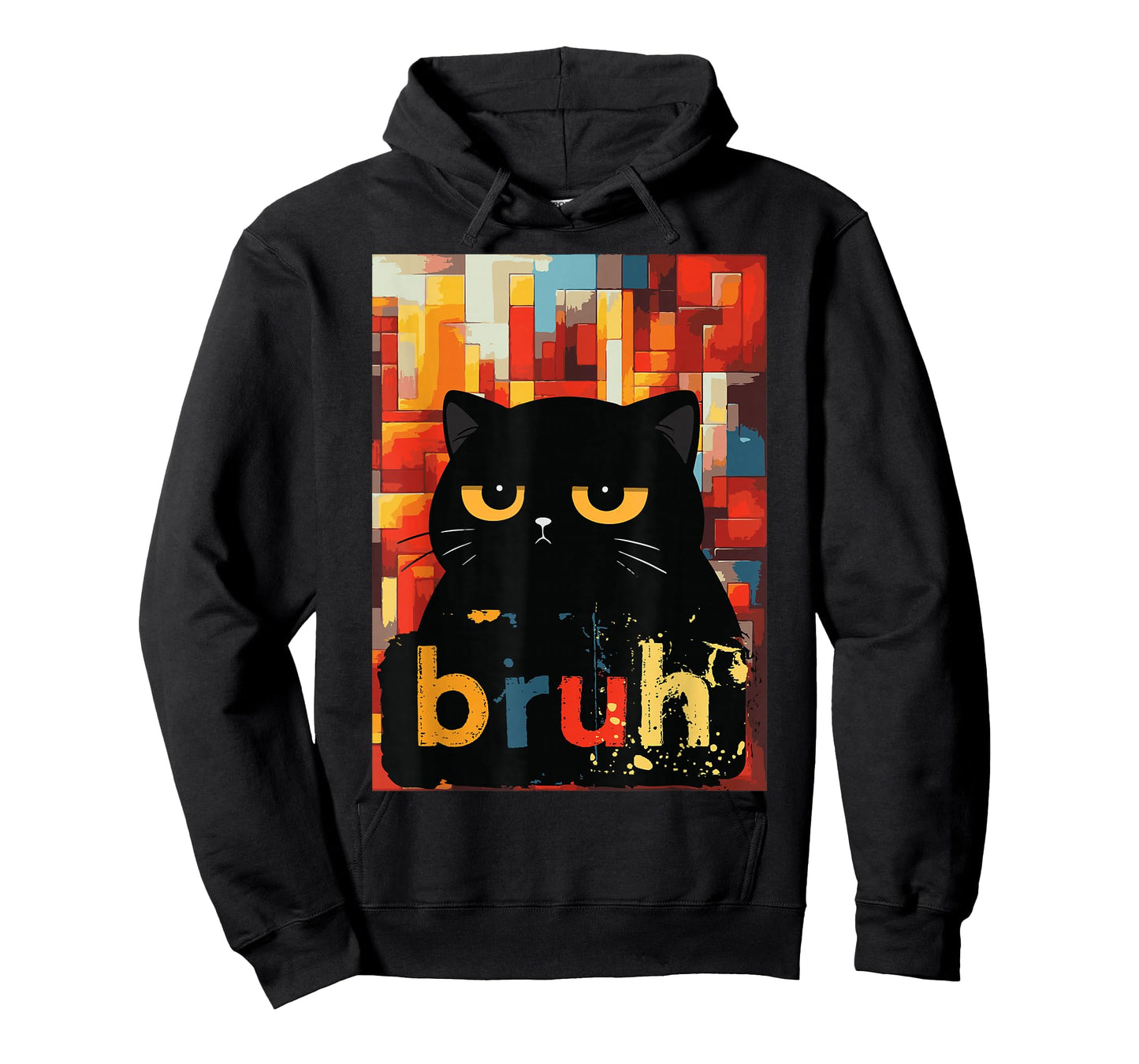 Black Cat Bruh Funny Saying Meme Girls Kids Women Men Teens T-Shirt