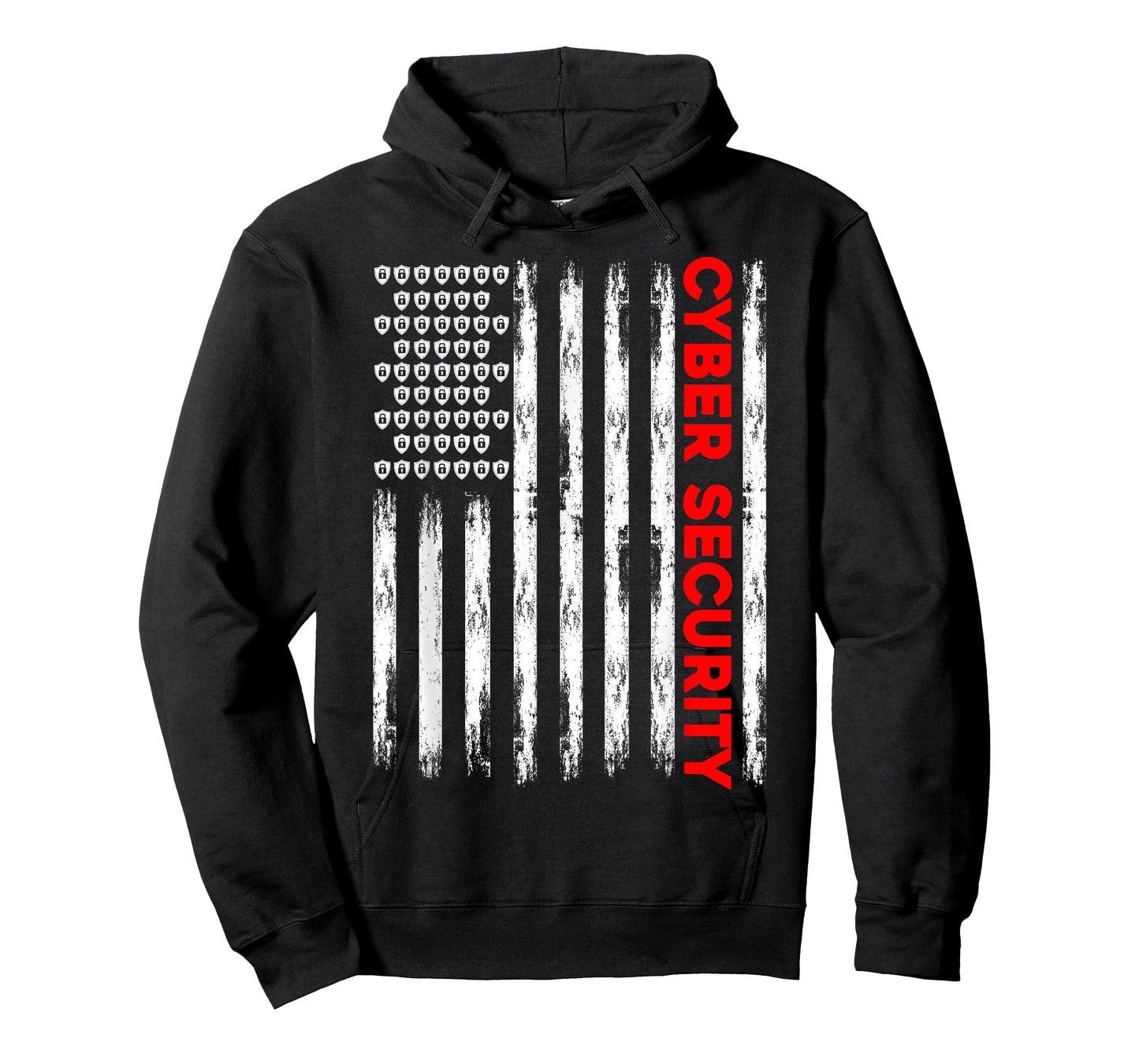 Cybersecurity Engineer IT Tech Cyber Security American Flag Women Men T-Shirt