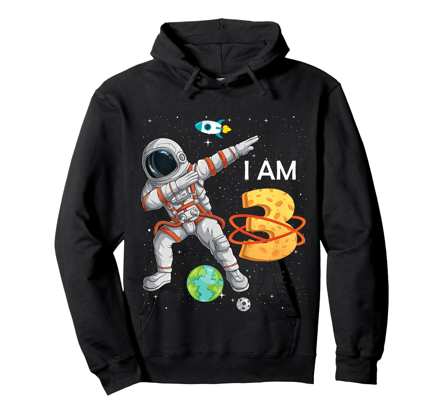Kids 3 Years Old Birthday Boy Astronaut Space 3rd B-Day T-Shirt