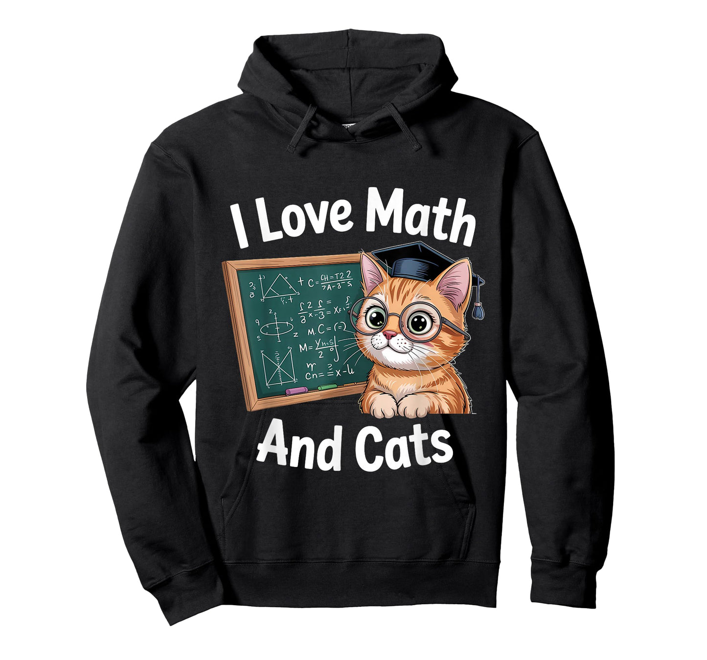 Math Cat Lover Funny Math Teacher I Love Math and Cats T-Shirt