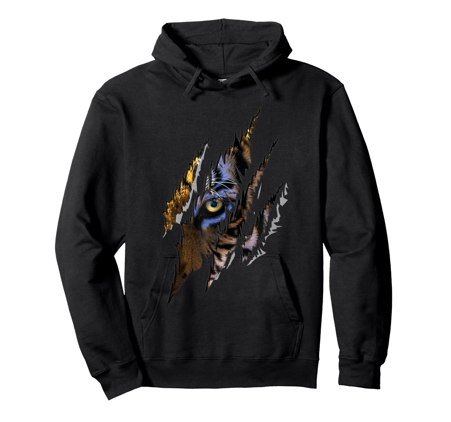 Tiger Eye Claw Funny Genus Panther Felidae Cat Lover Novelty T-Shirt for Men Women Kids