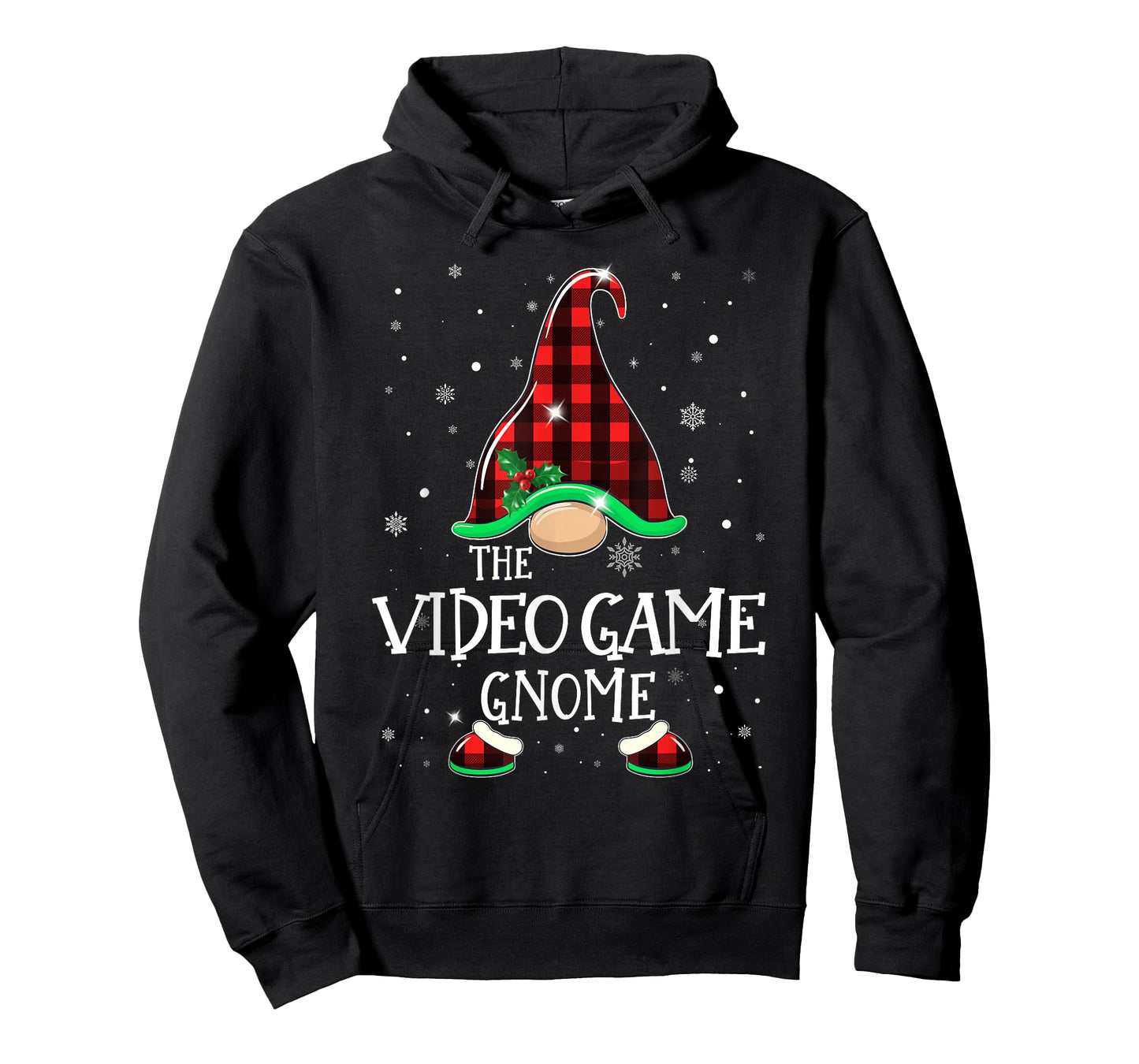 VIDEO GAME Gnome Buffalo Plaid Matching Christmas Pajama T-Shirt