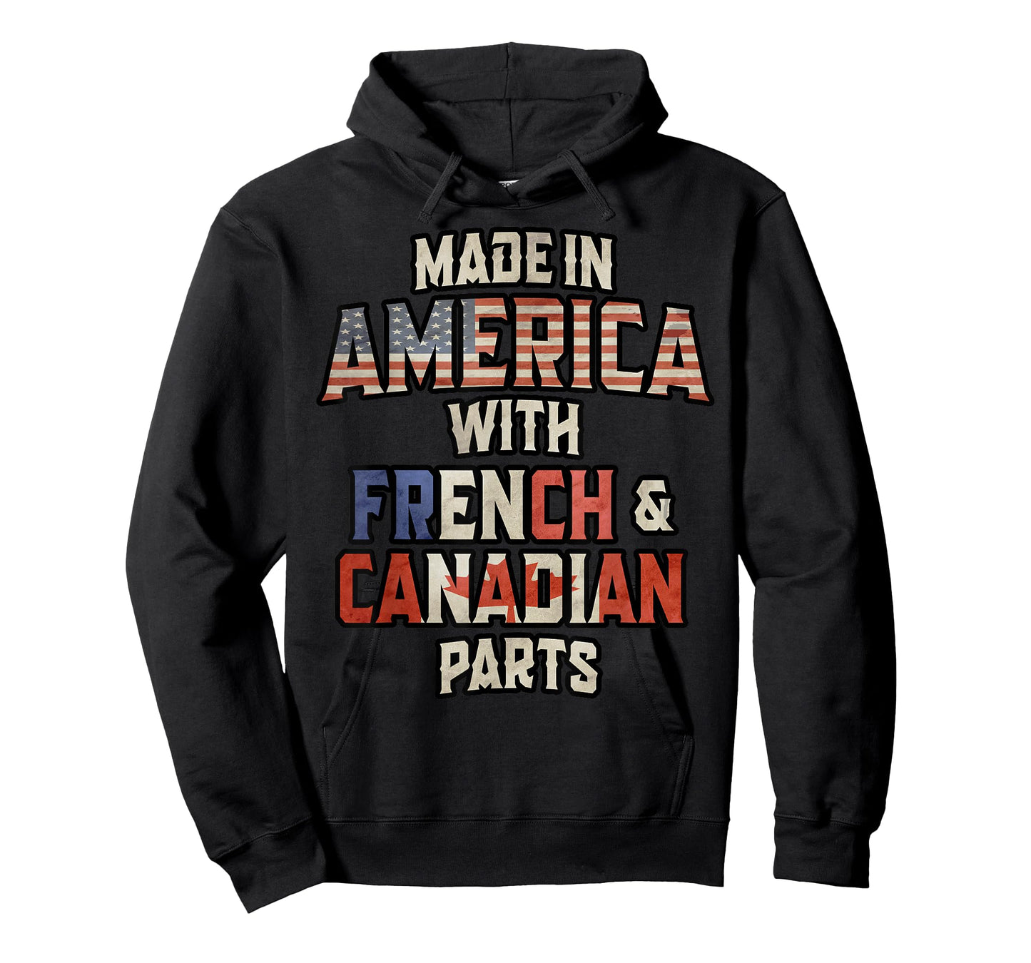 Canadian And French Made In America Mix Heritage Vintage T-Shirt
