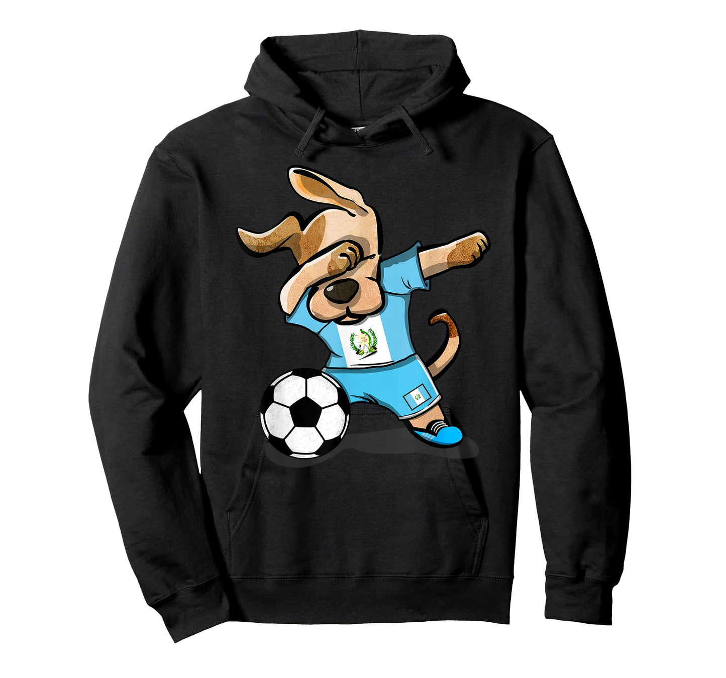 Dabbing Dog Guatemala Soccer Guatemalan Flag Football Lovers T-Shirt
