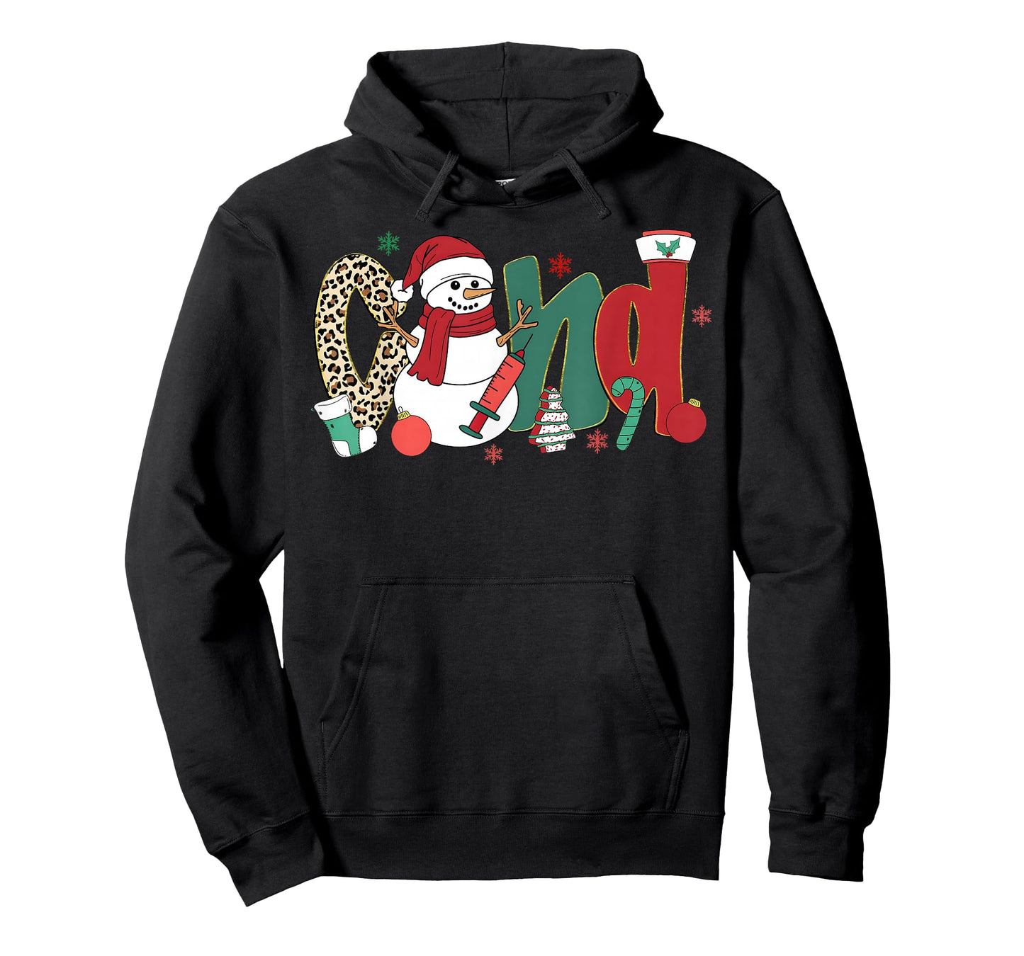 CNA Nurse Snowman Merry Christmas Leopard Snowmies Men Women T-Shirt