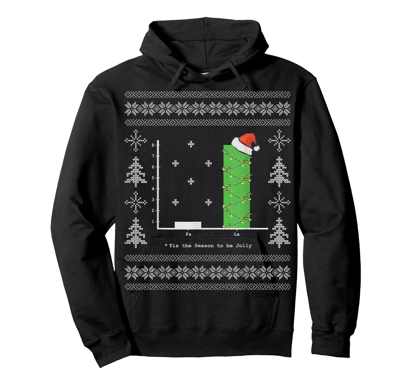 Christmas Carol Math Bar Graph Ugly Christmas T-Shirt T-Shirt