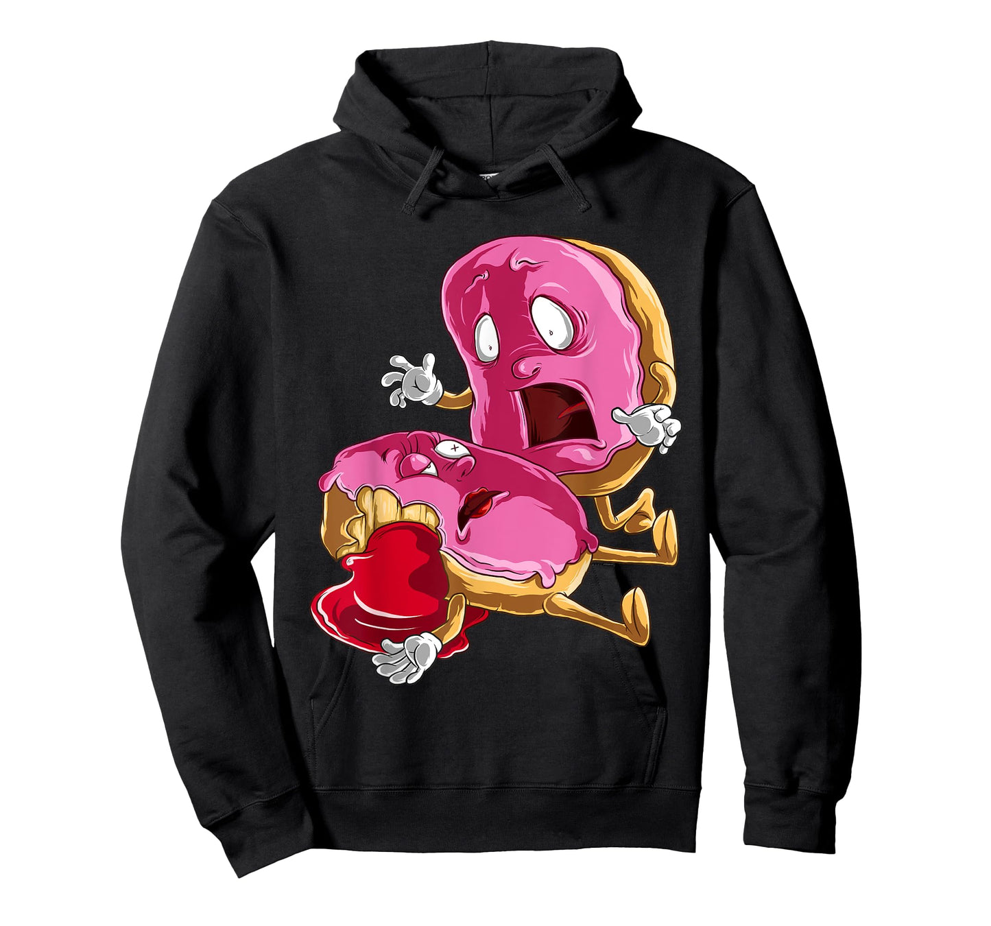 Cool Donut And Donut Blood | Funny Doughnut Filling Fan Gift T-Shirt