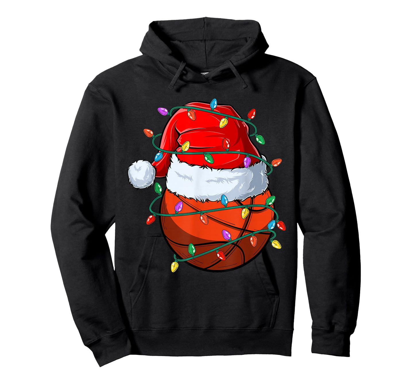 Christmas Basketball Xmas Santa Sports Hat Ball Kids Boy Men T-Shirt