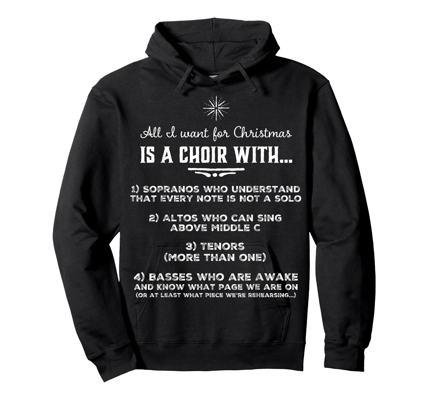 Choir People United Funny Choir Director T-Shirt - Black, Small, Unisex, Short Sleeve, Classic Fit, Christmas, Celebration