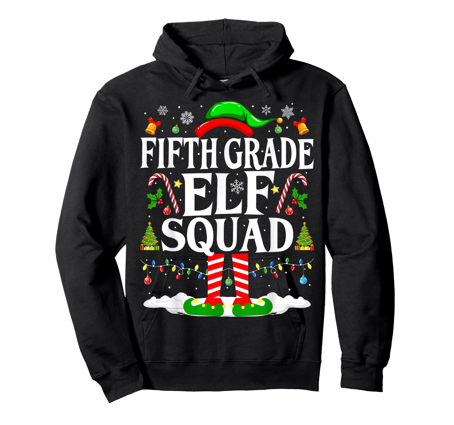 5th Grade Elf Squad Xmas Funny Christmas Fifth Grade Elf T-Shirt
