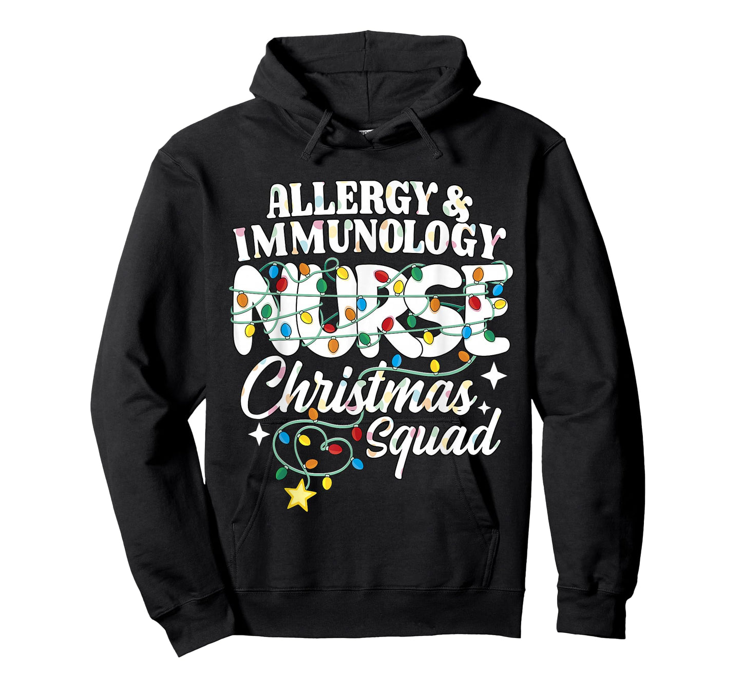 Allergy & Immunology Nurse Christmas Squad Allergy Nursing T-Shirt