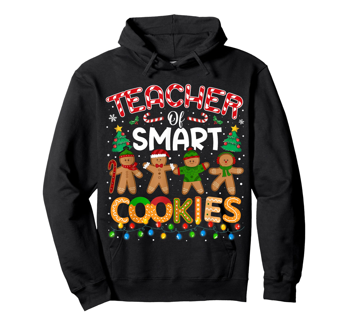 Christmas Teacher of Smart Cookies Funny Cute Gingerbread T-Shirt
