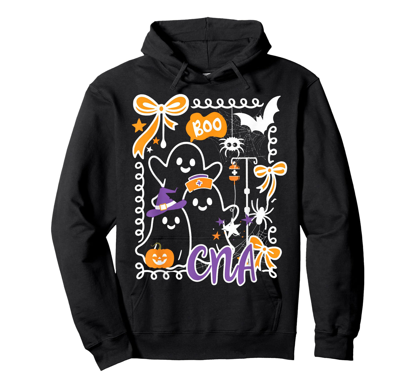 Coquette Halloween CNA Boo Ghost Certified Nursing Assistant T-Shirt