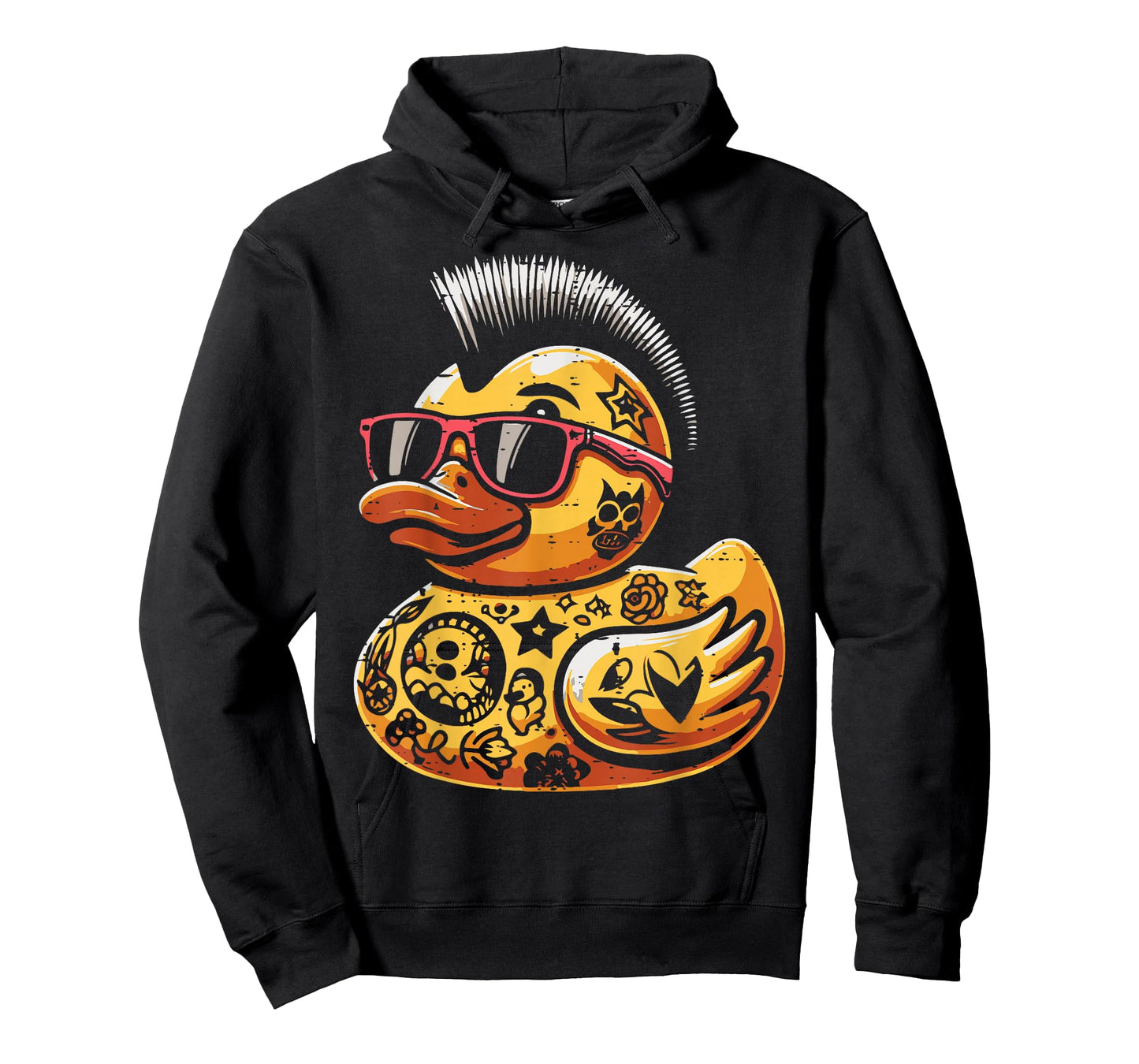Mohawk Rubber Duck Punk Rock Rocker Toddler Boys Kid Men T-Shirt