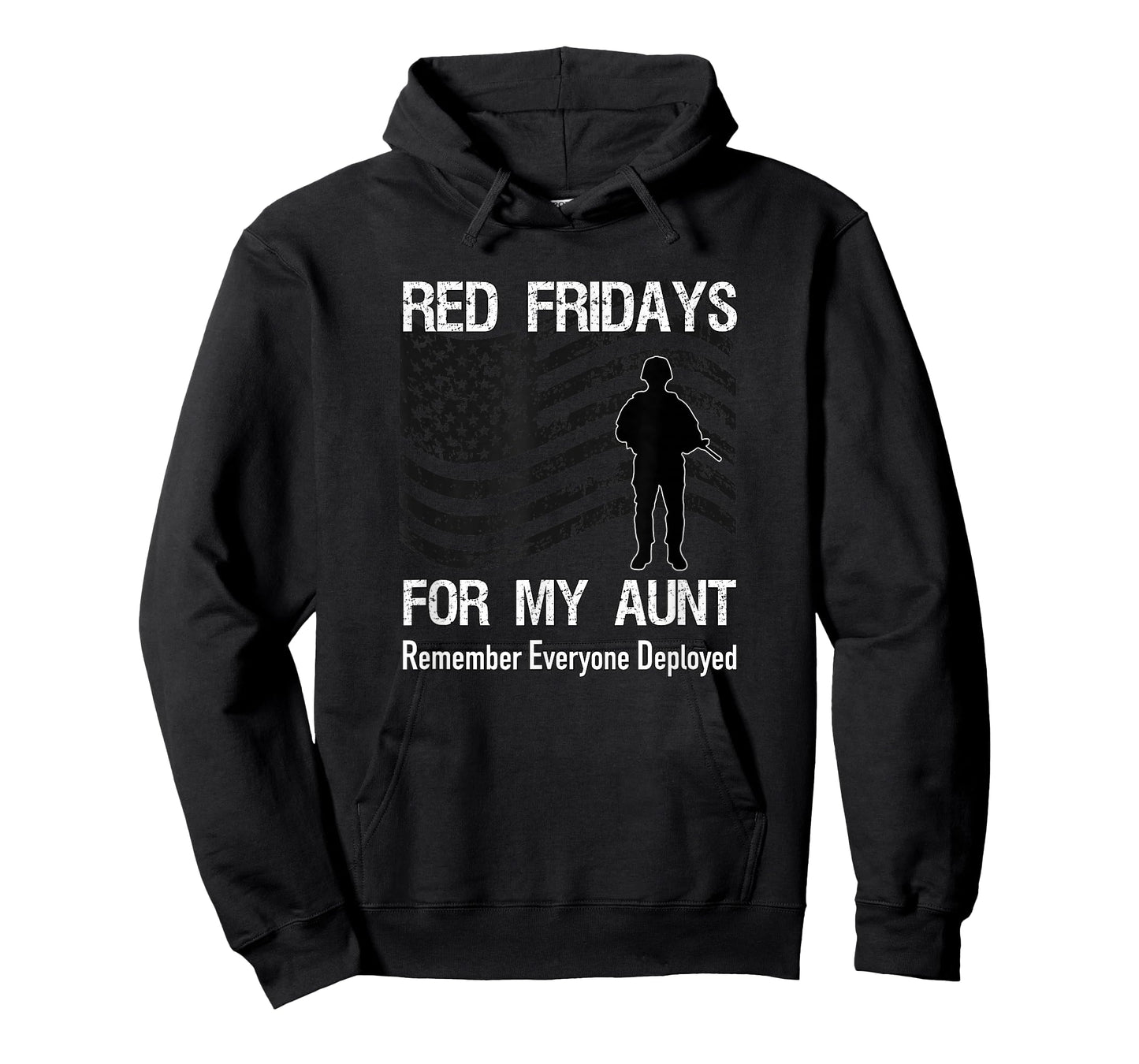 Red Friday Military Shirt Aunt American Flag Deployed Tshirt T-Shirt