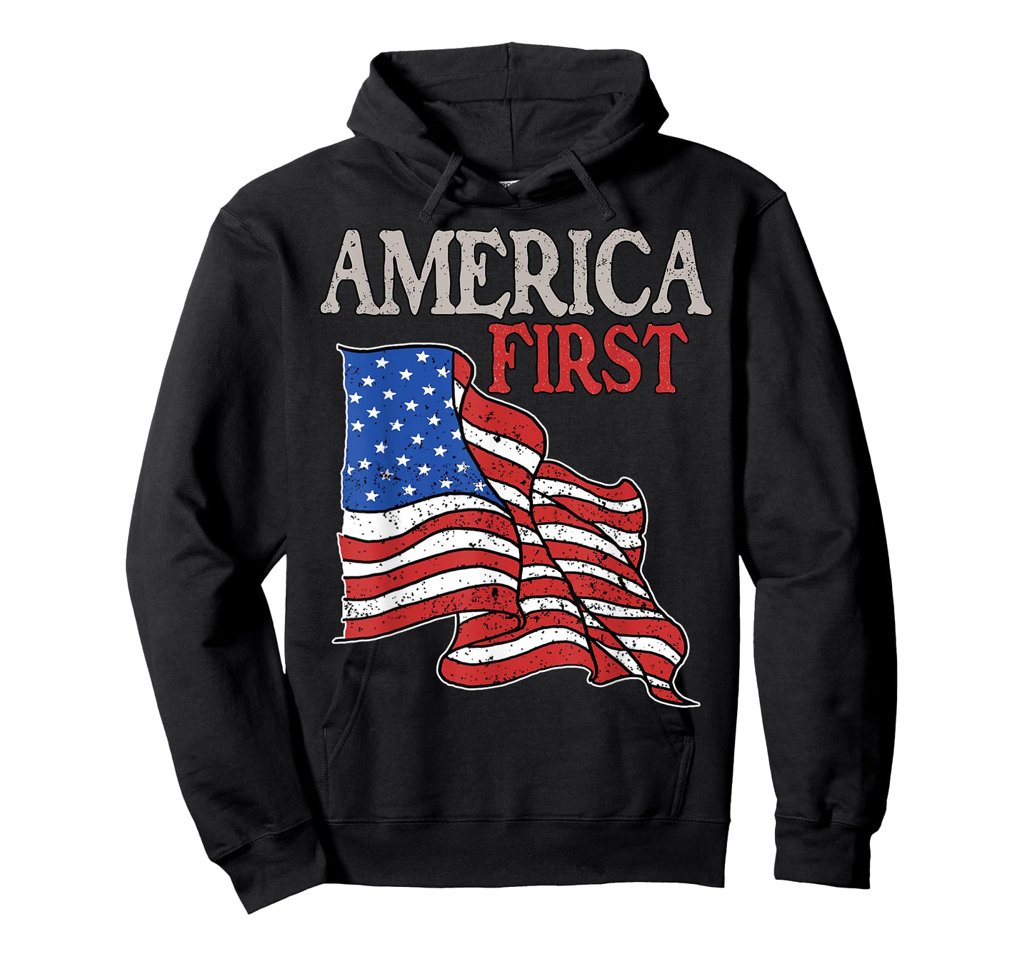 America first USA American patriot flag Memorial Day vintage T-Shirt