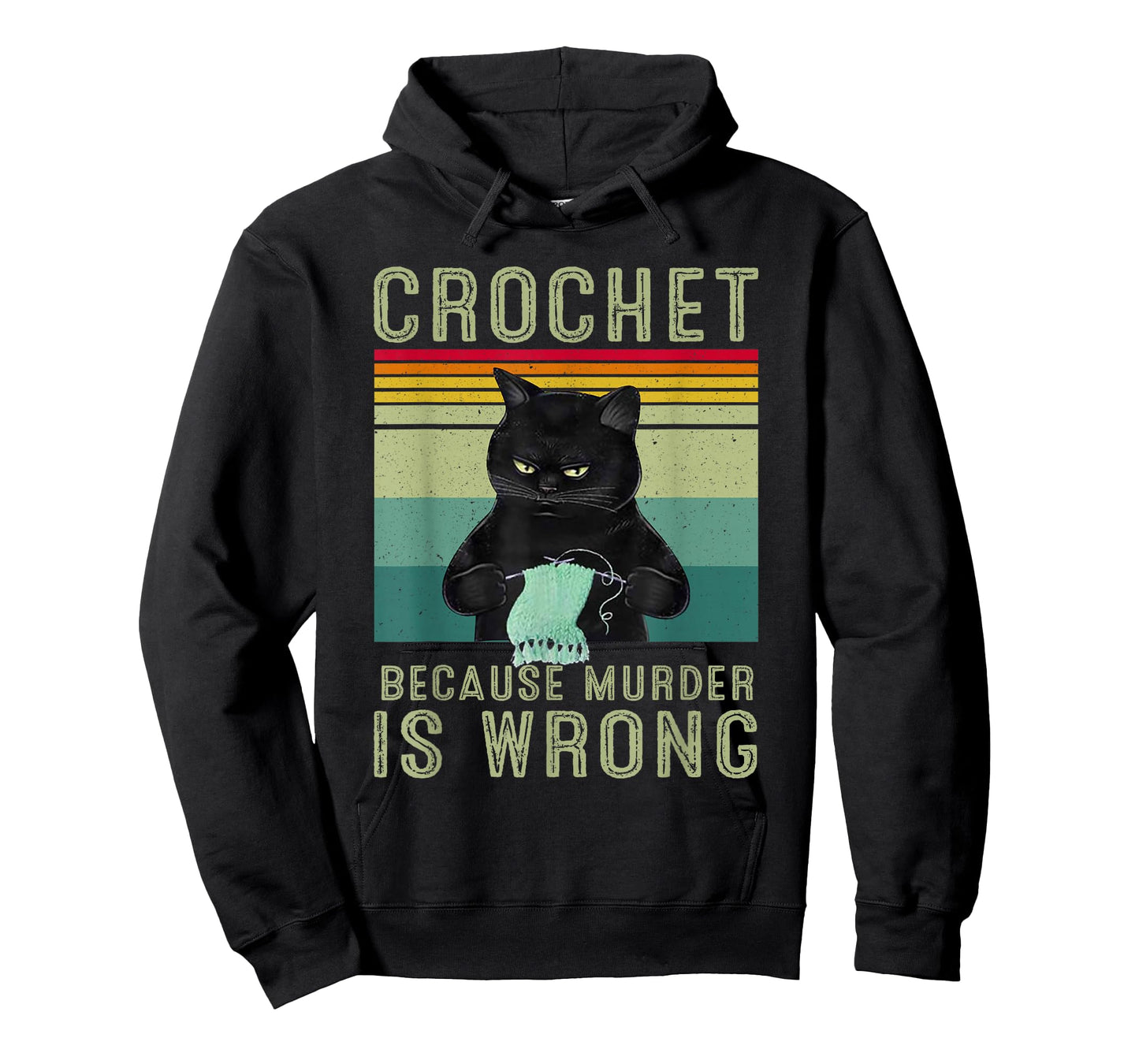 Crochet Because Murder Is Wrong T-Shirt