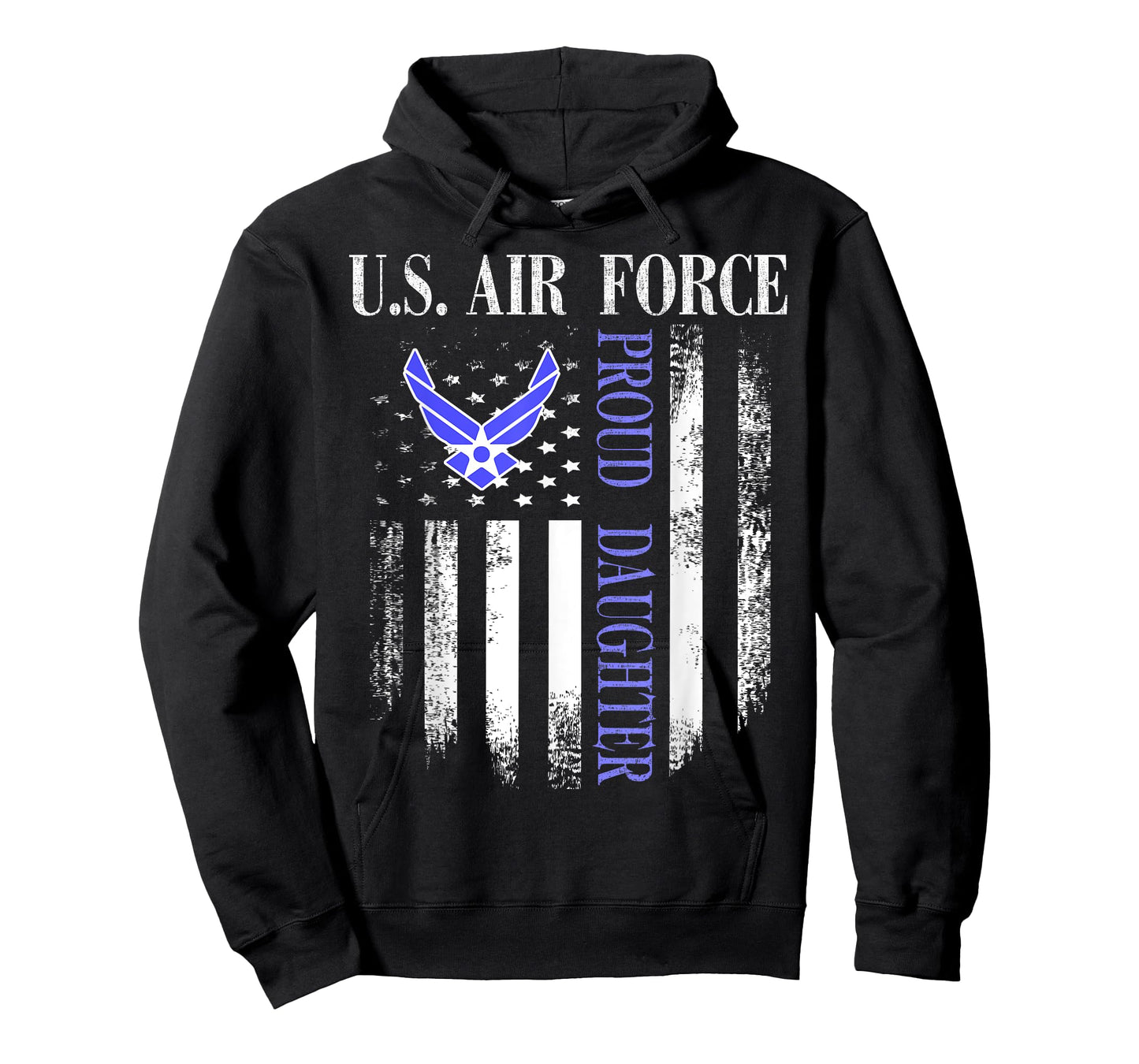 Vintage U.S. Air Force Proud Daughter With American Flag T-Shirt