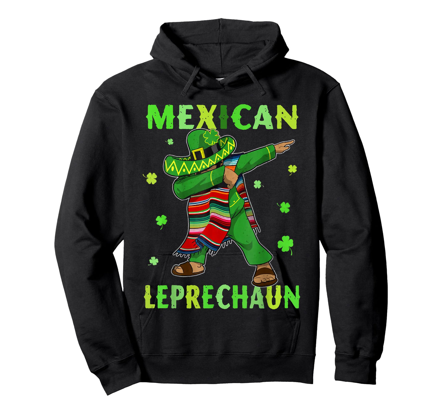 Funny Mexican Leprechaun Dabbing Mexico St Patricks Day Tee T-Shirt