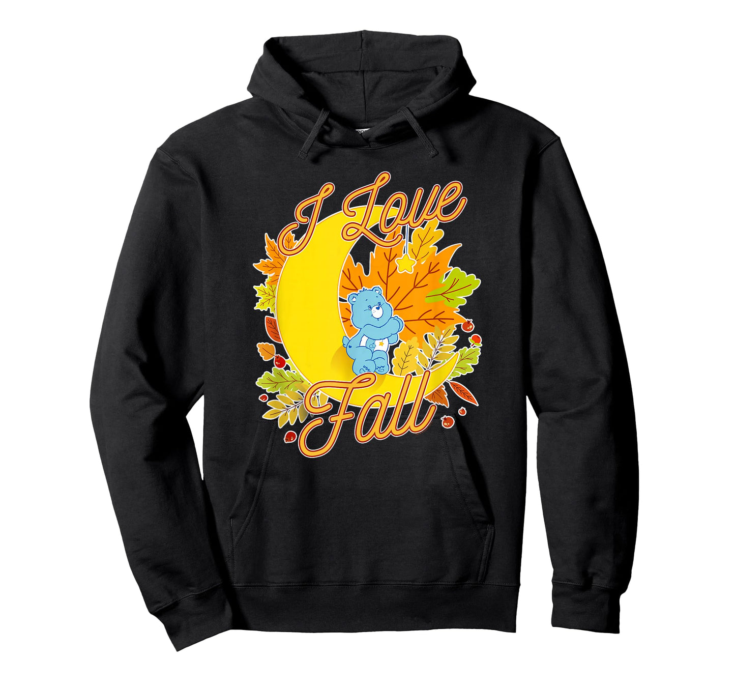 Care Bears Thanksgiving Bedtime Bear I Love Fall Moon Logo T-Shirt
