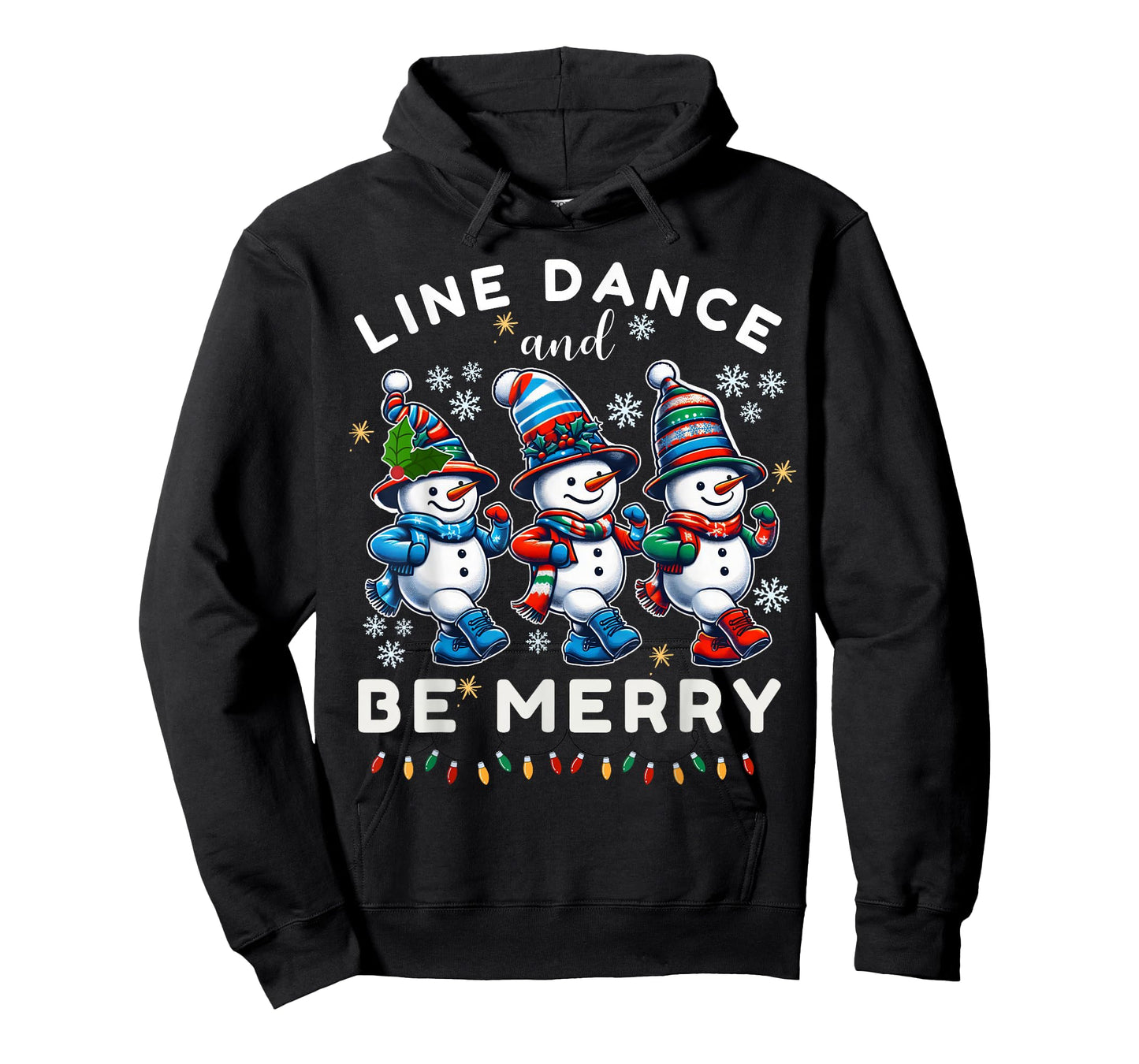 Be Merry Snowman Line Dance Christmas Funny Holiday Dancing T-Shirt