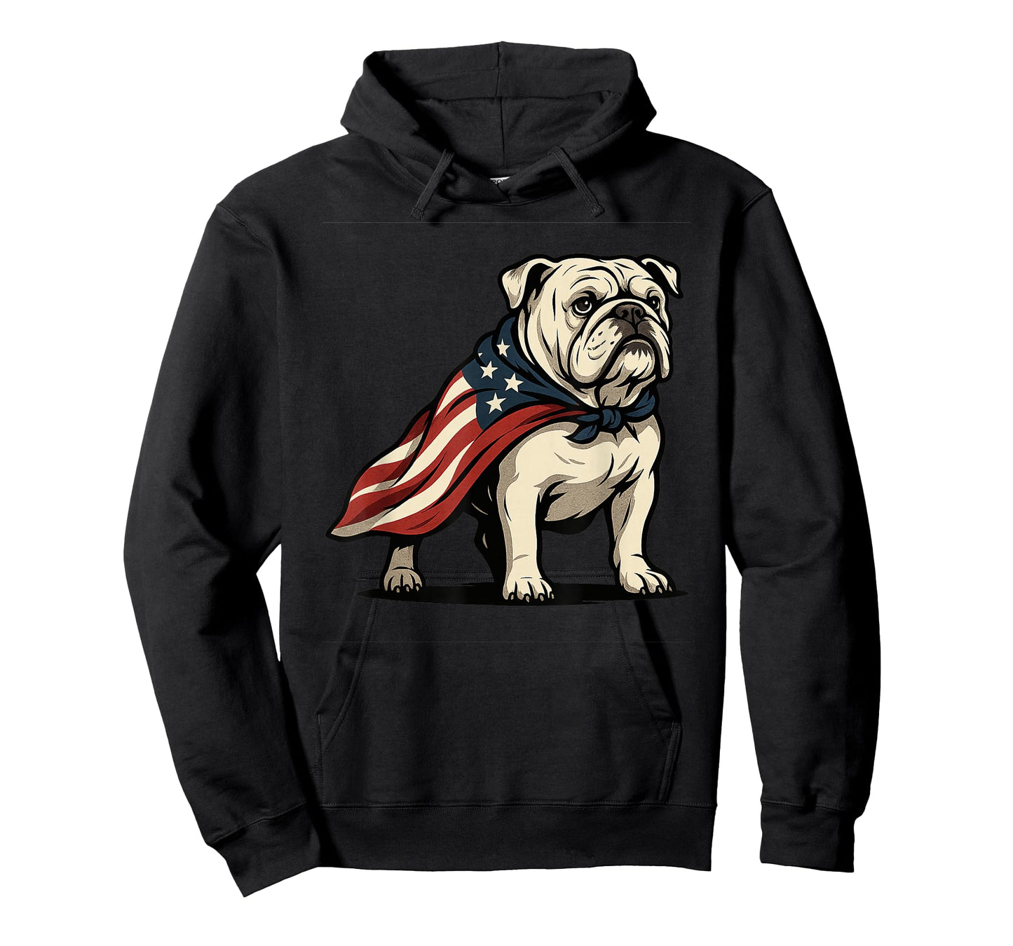 Patriotic Bulldog 4th of July Funny Dog Lover American Flag T-Shirt