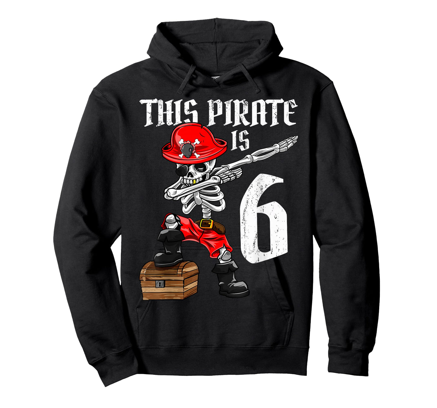 This Pirate is 6 dabbing pirate shirt 6th Birthday boy six T-Shirt