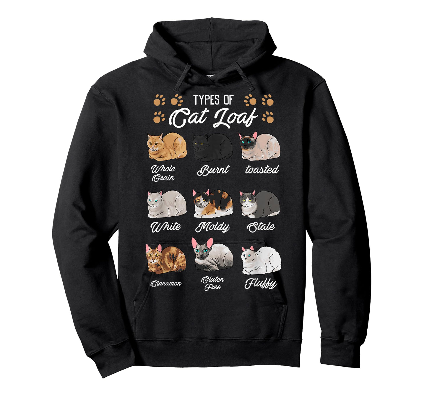 Cat Lover's Kitty Kitten Loaf Shirt - Classic Fit Crew Neck Black T-Shirt