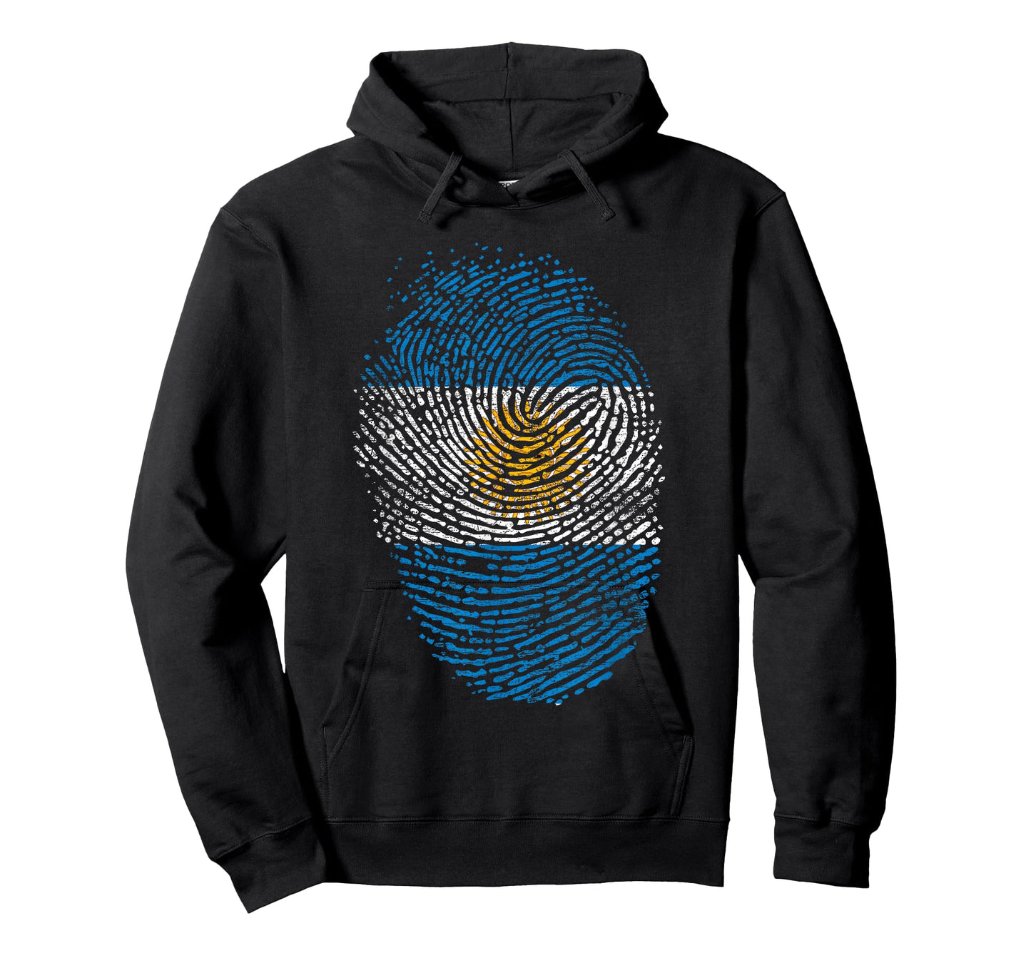 Patriotic Argentinian Fingerprint Flag Gift Argentina T-Shirt