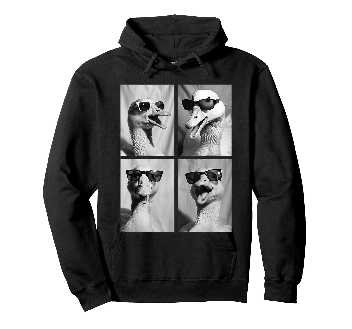 Funny Goose with Sunglasses Silly Geese Animals Photo Booth T-Shirt