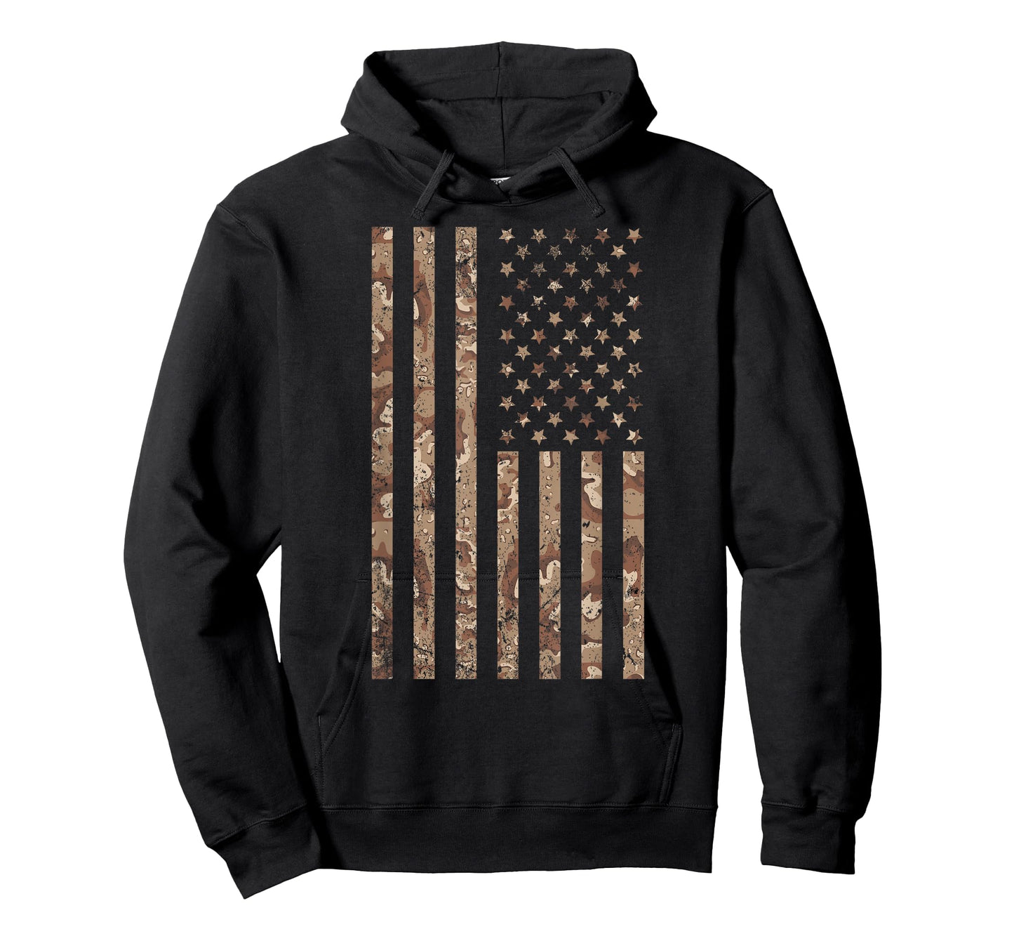Desert Camo American Flag Military, Tactical Camouflage USA T-Shirt