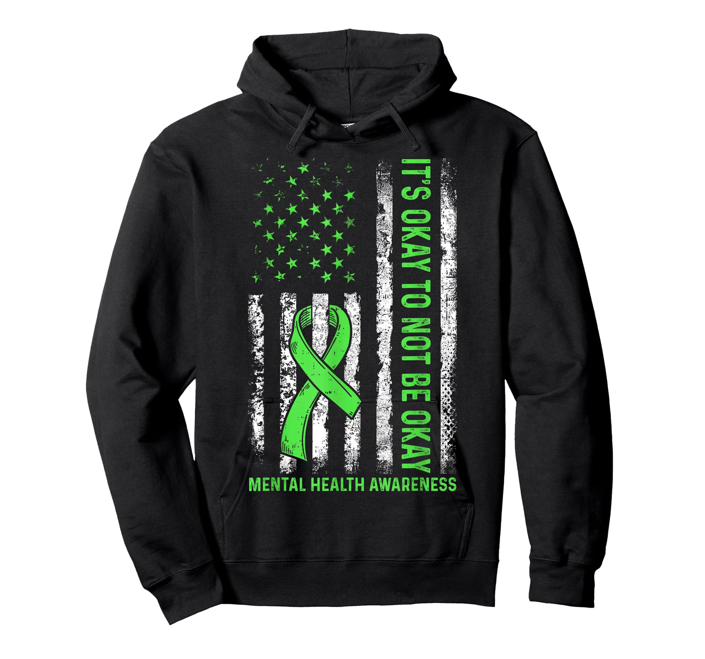 Its Okay to Not Be Okay US Flag Mental Health Awareness T-Shirt