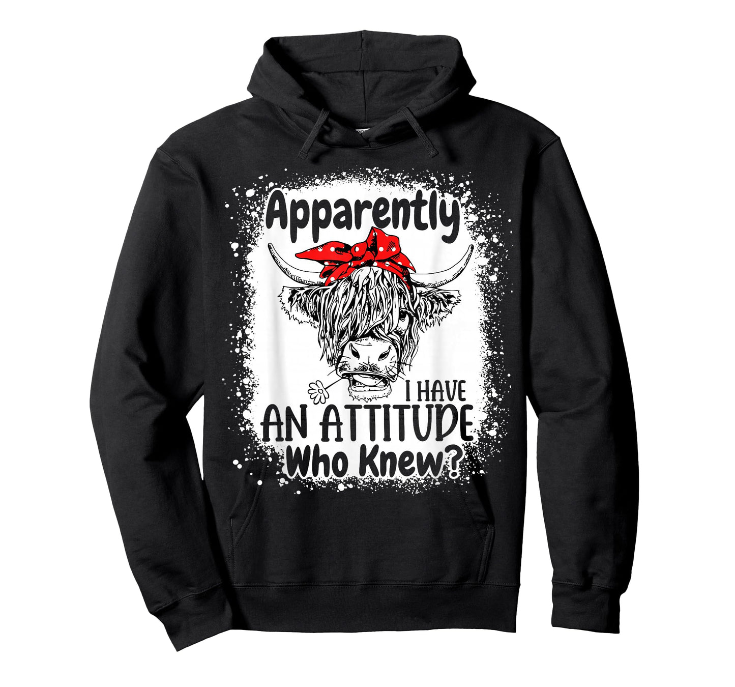 Apparently I Have An Attitude Who Knew Bleached Highland Cow T-Shirt