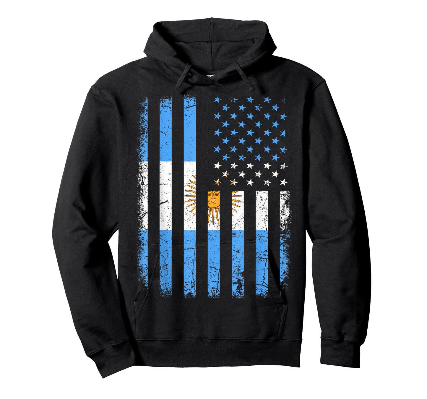 Argentinian American Flag Argentinian Roots Argentina Gift T-Shirt Small