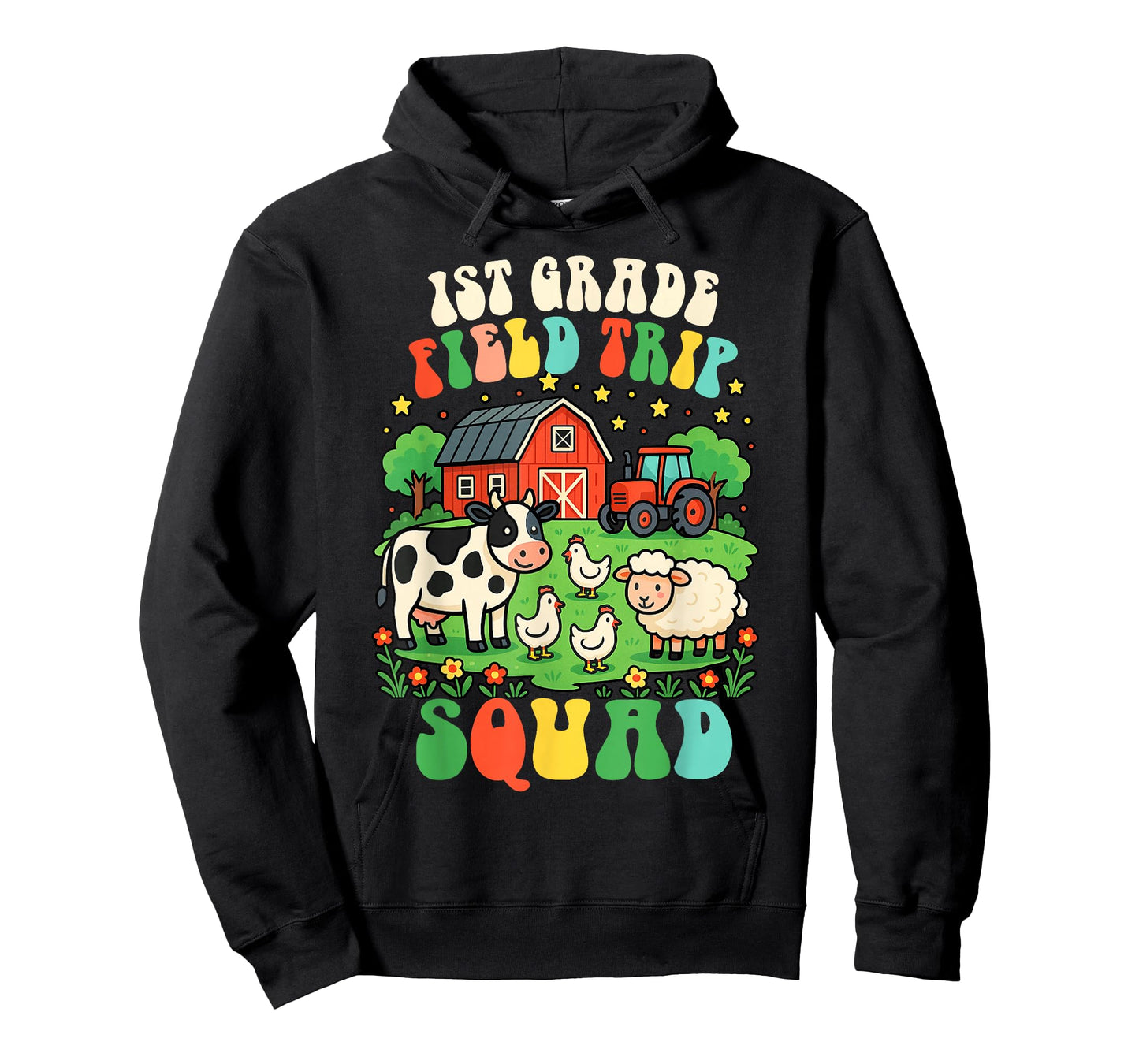 1st Grade Field Trip Squad Teacher Field Day Vibes Farm Life T-Shirt