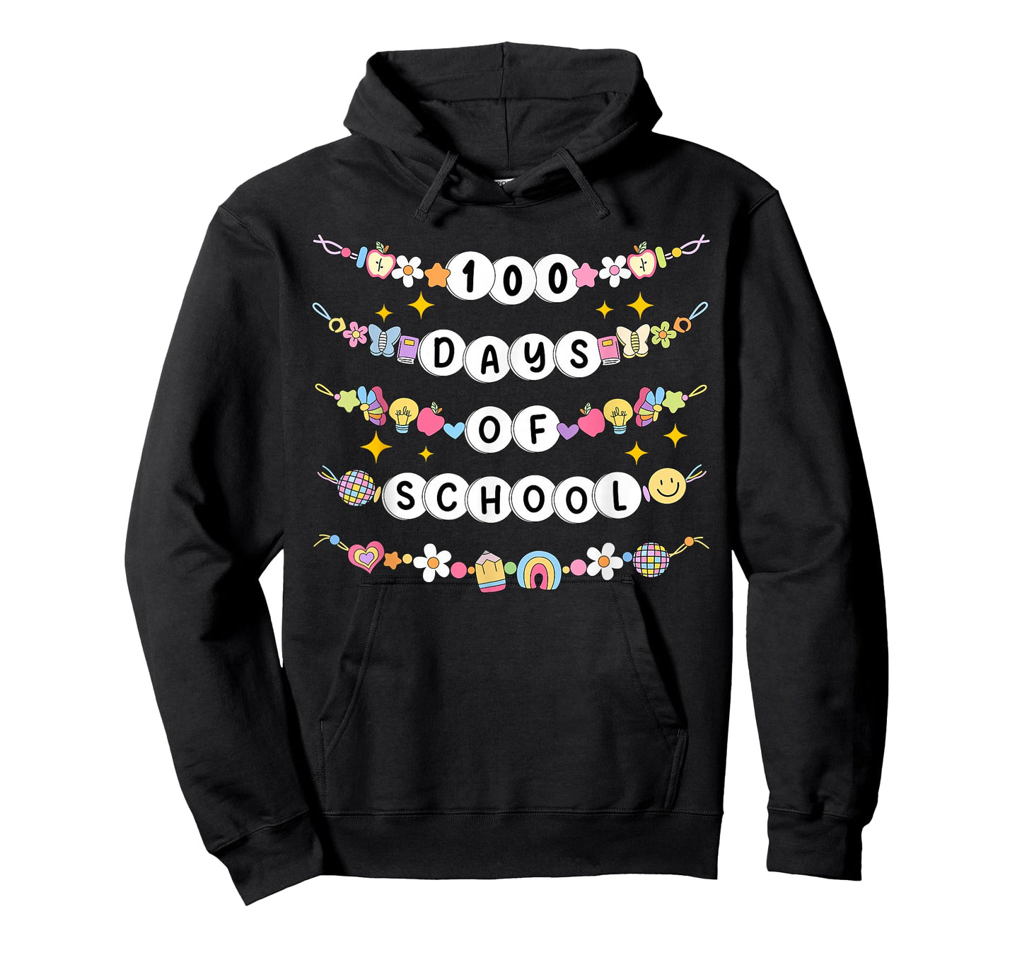 100 Days of School Friendship Bracelets 100 Days Smarter Kid T-Shirt