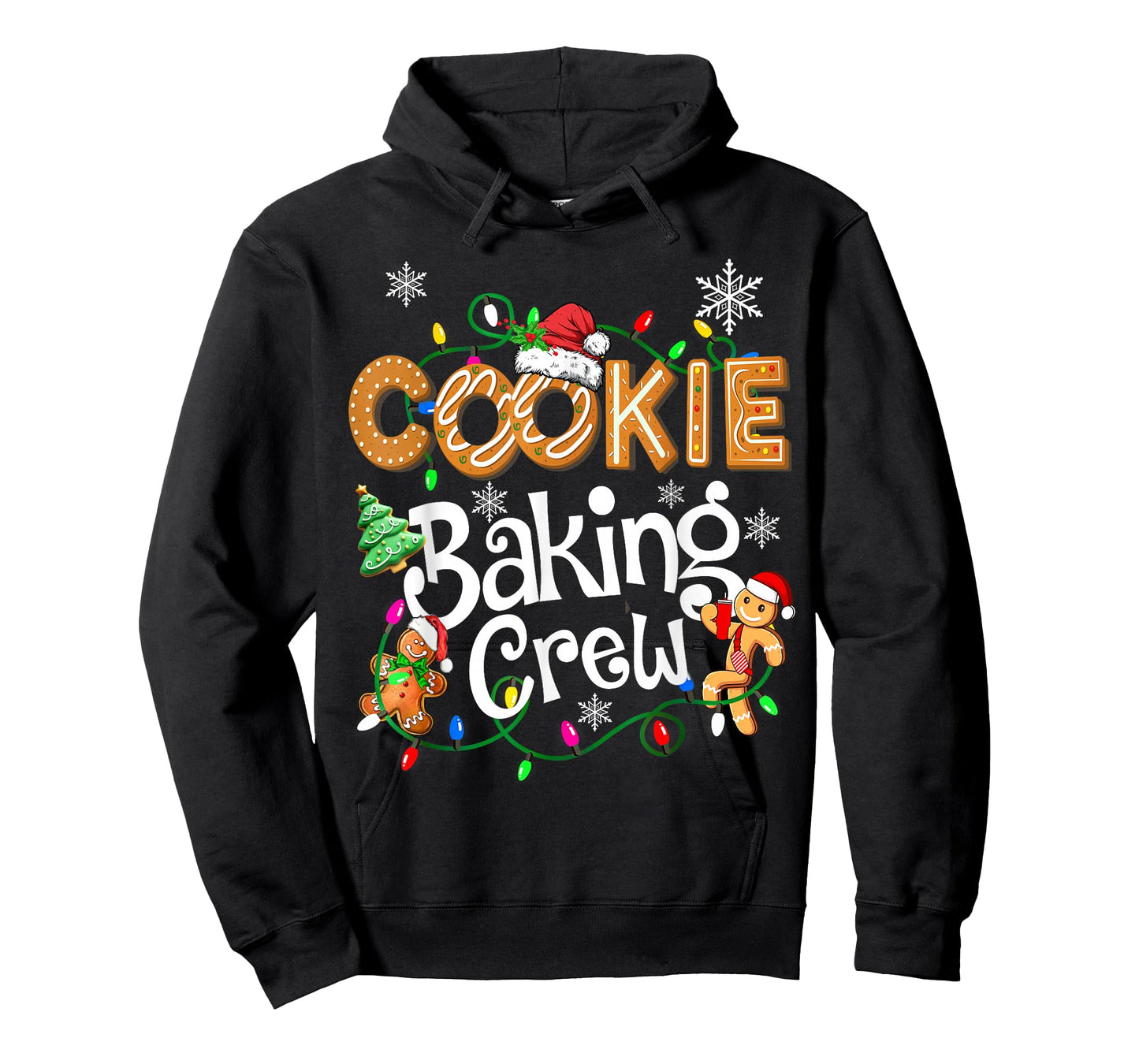 Cookie Baking Crew Cooking Lover Santa Xmas Gingerbread T-Shirt