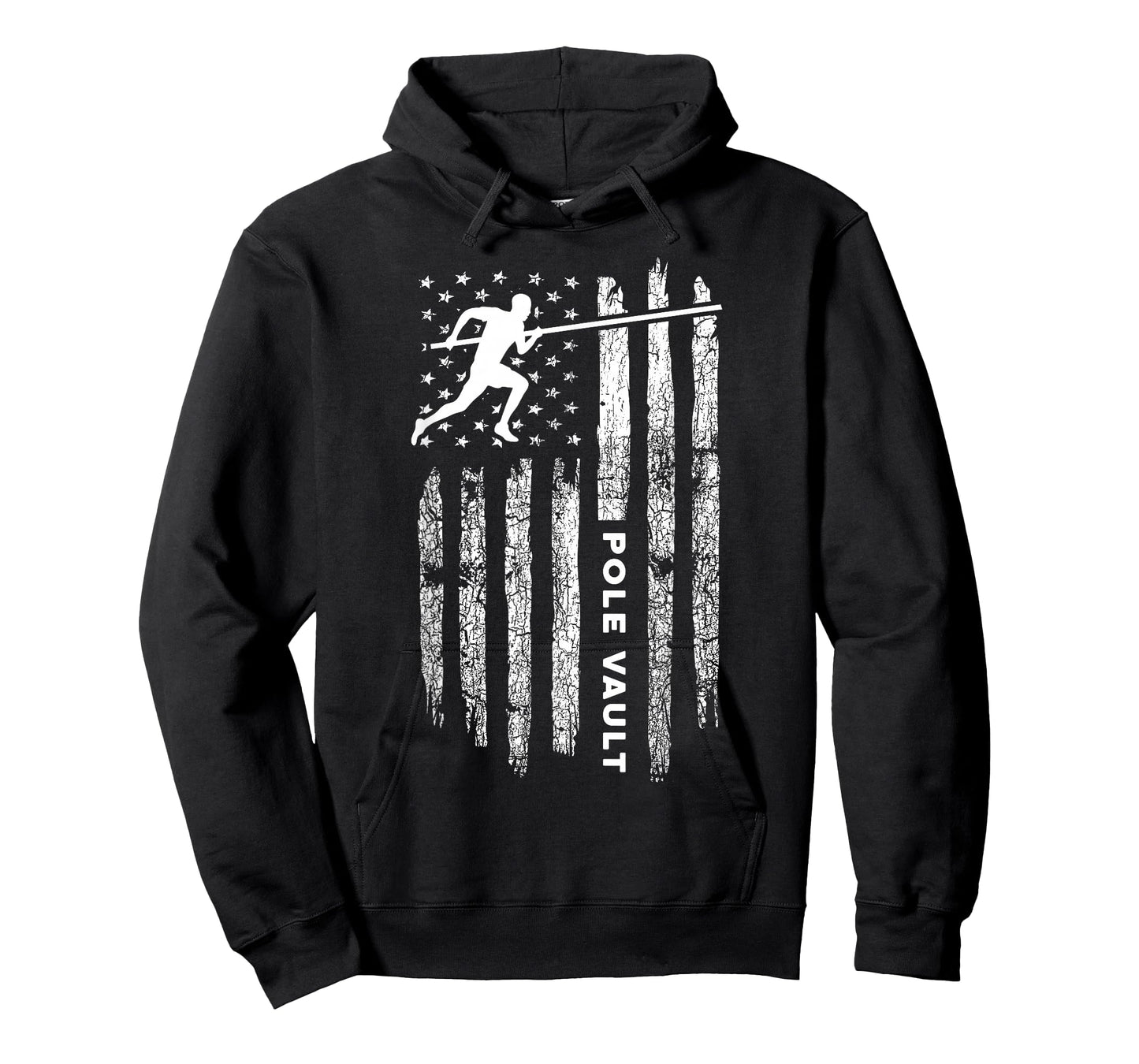 American Flag Pole Vault Apparel - Vintage Pole Vault T-Shirt
