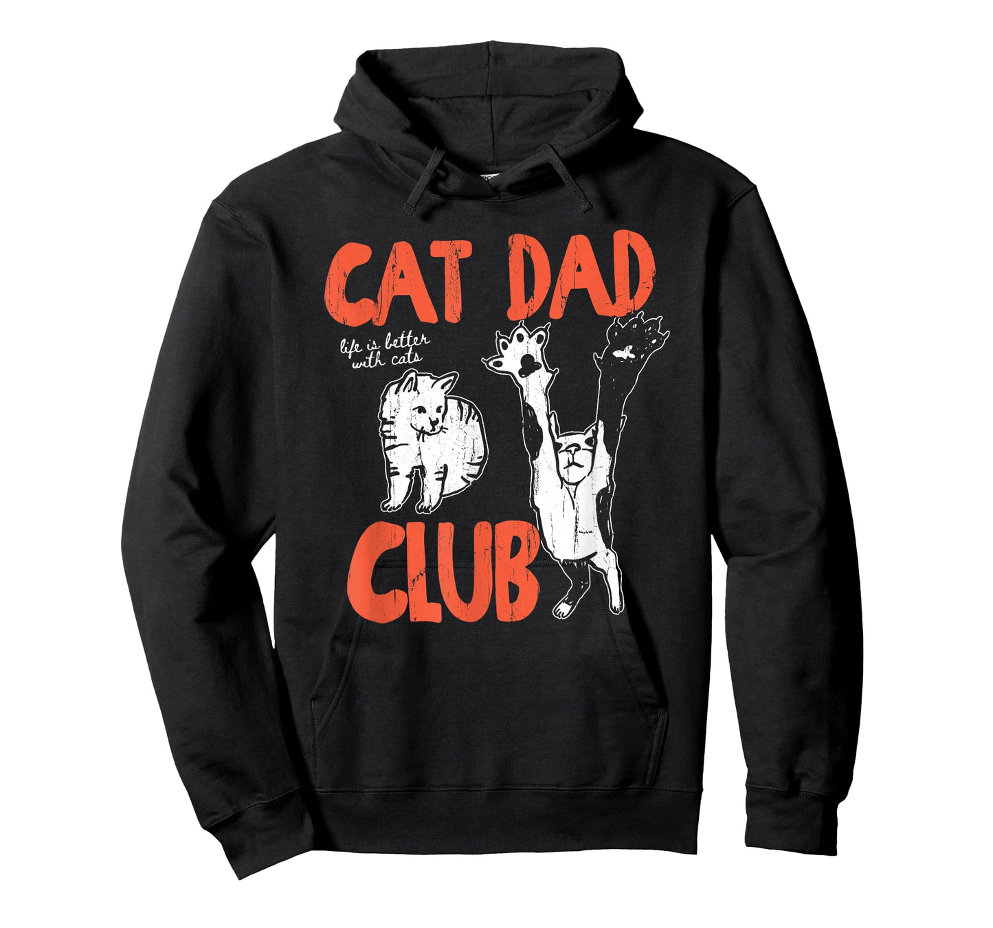 Cat Dad Club, Life is Better with Cats, Cat Dad, Funny Cat T-Shirt