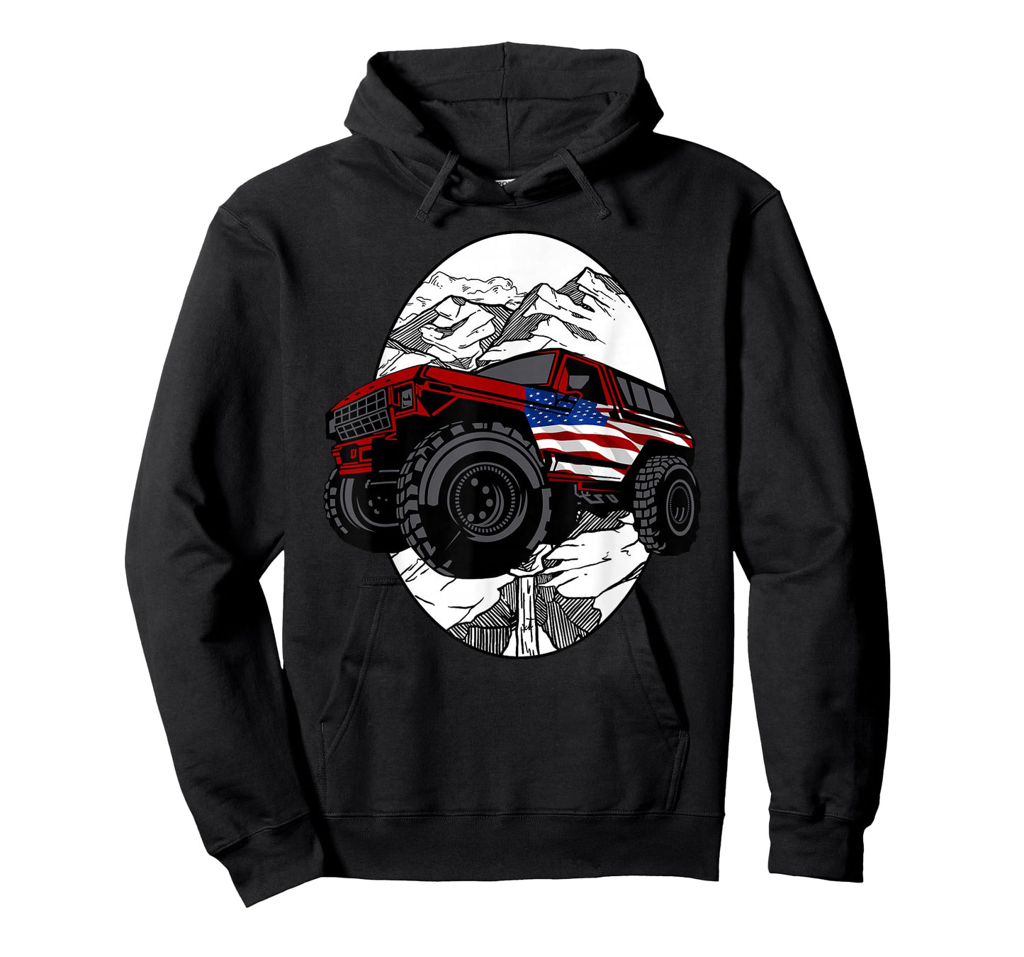 Overlanding Off Roading American Flag T-Shirt