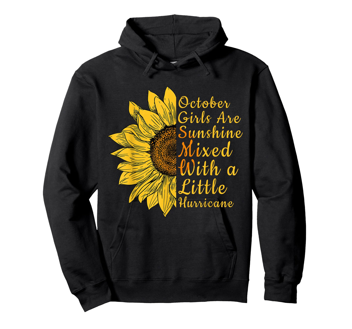 Sunflower Born in October Birthday Gift for Women T-Shirt