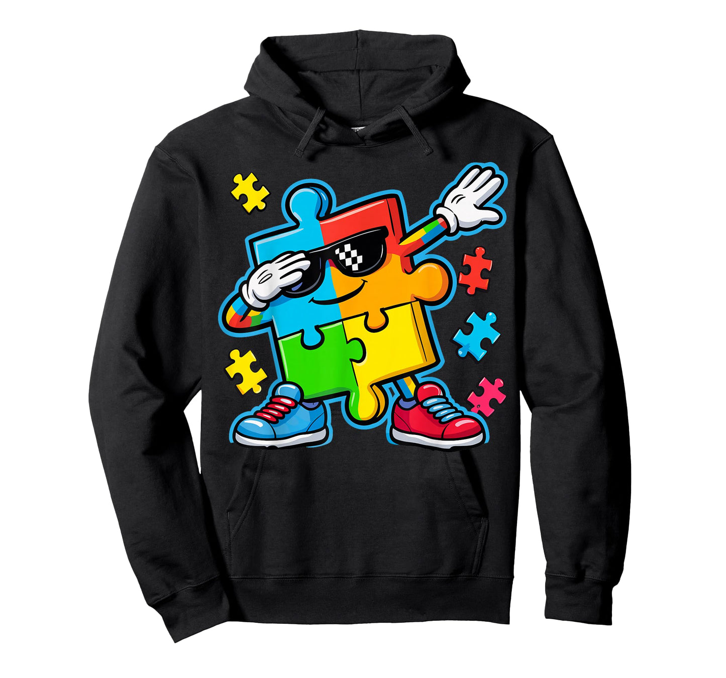 Autism Awareness Dabbing Puzzle T-Shirt