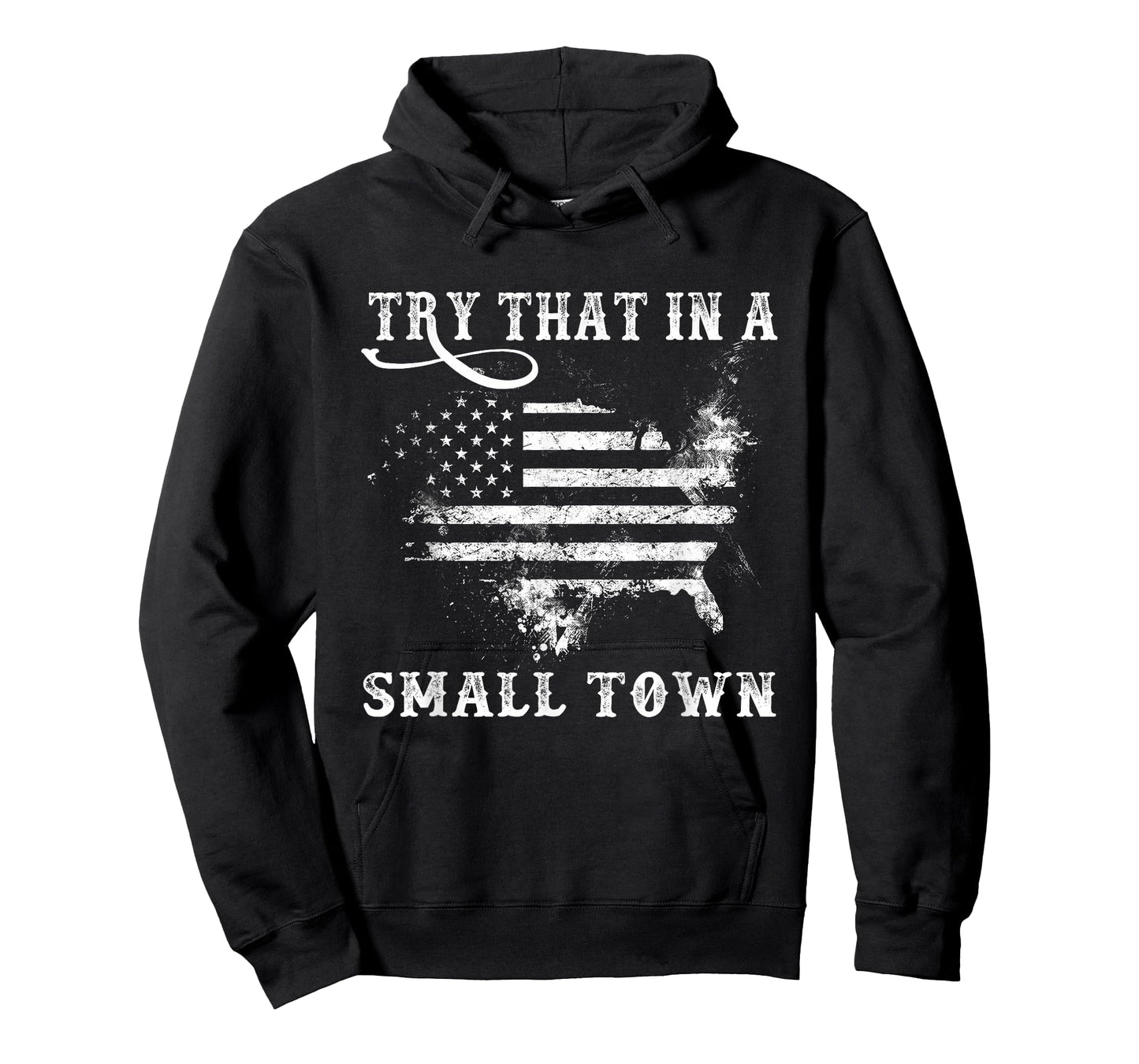 Retro Try That in My Town Vintage American US Flag T-Shirt