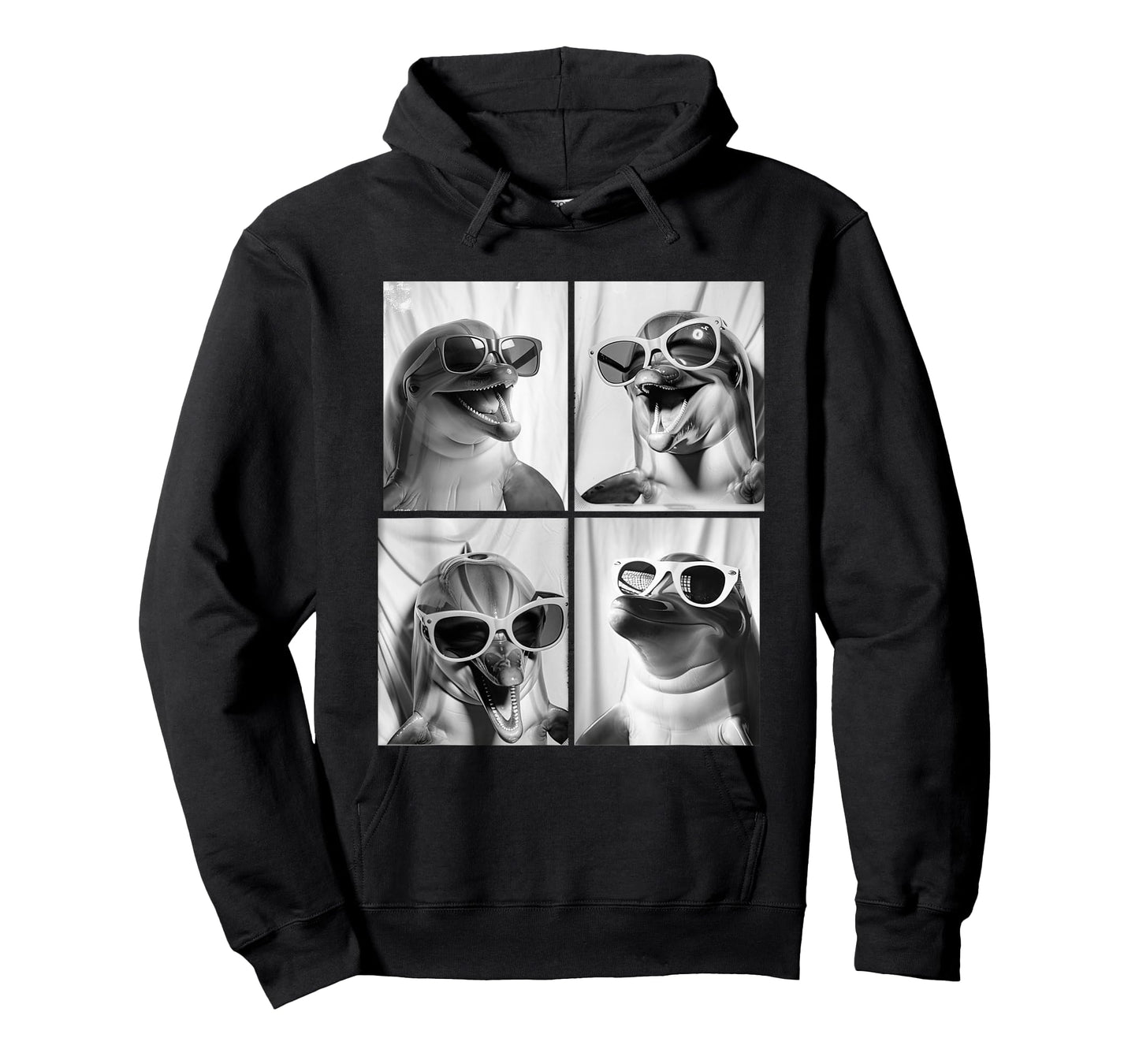 Cool Dolphins with Sunglasses Cute Animal Photo Booth T-Shirt
