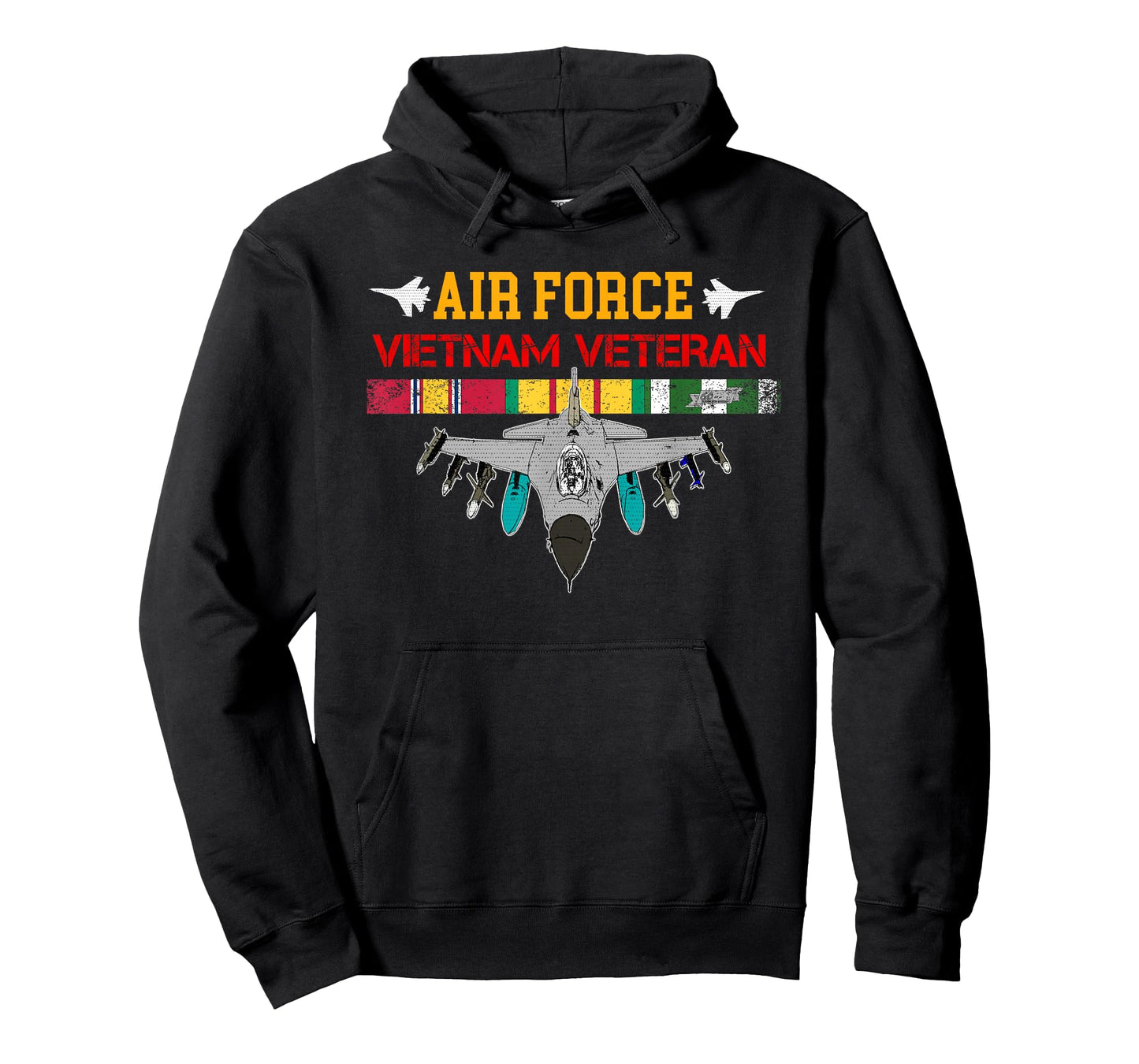 US Air Force Vietnam Veteran, USAF Veteran, USA Flag T-Shirt