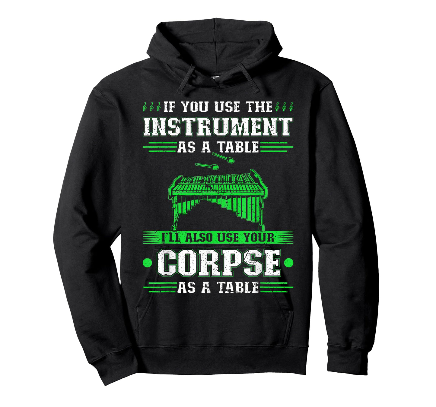 Funny Front Ensemble Marching Band Marimba Quote T-Shirt