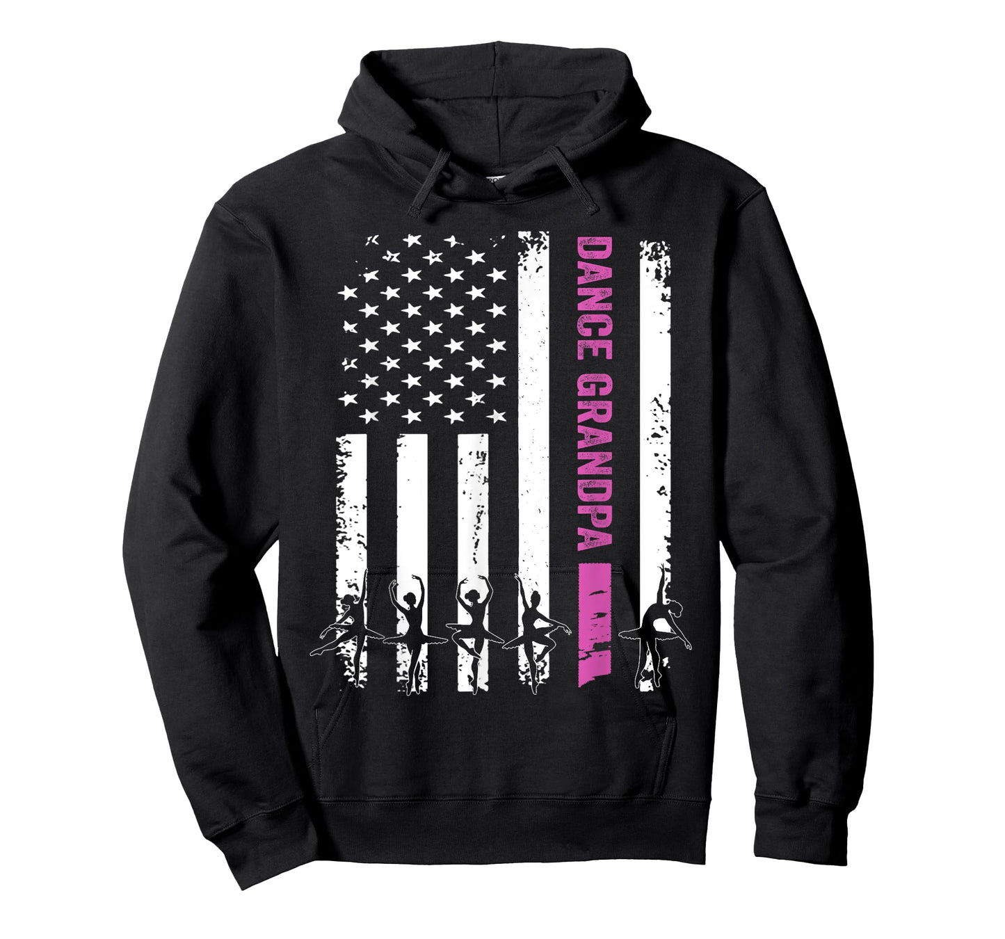 Vintage Dance Grandpa Flag USA Love Dancer/Dancing T-Shirt